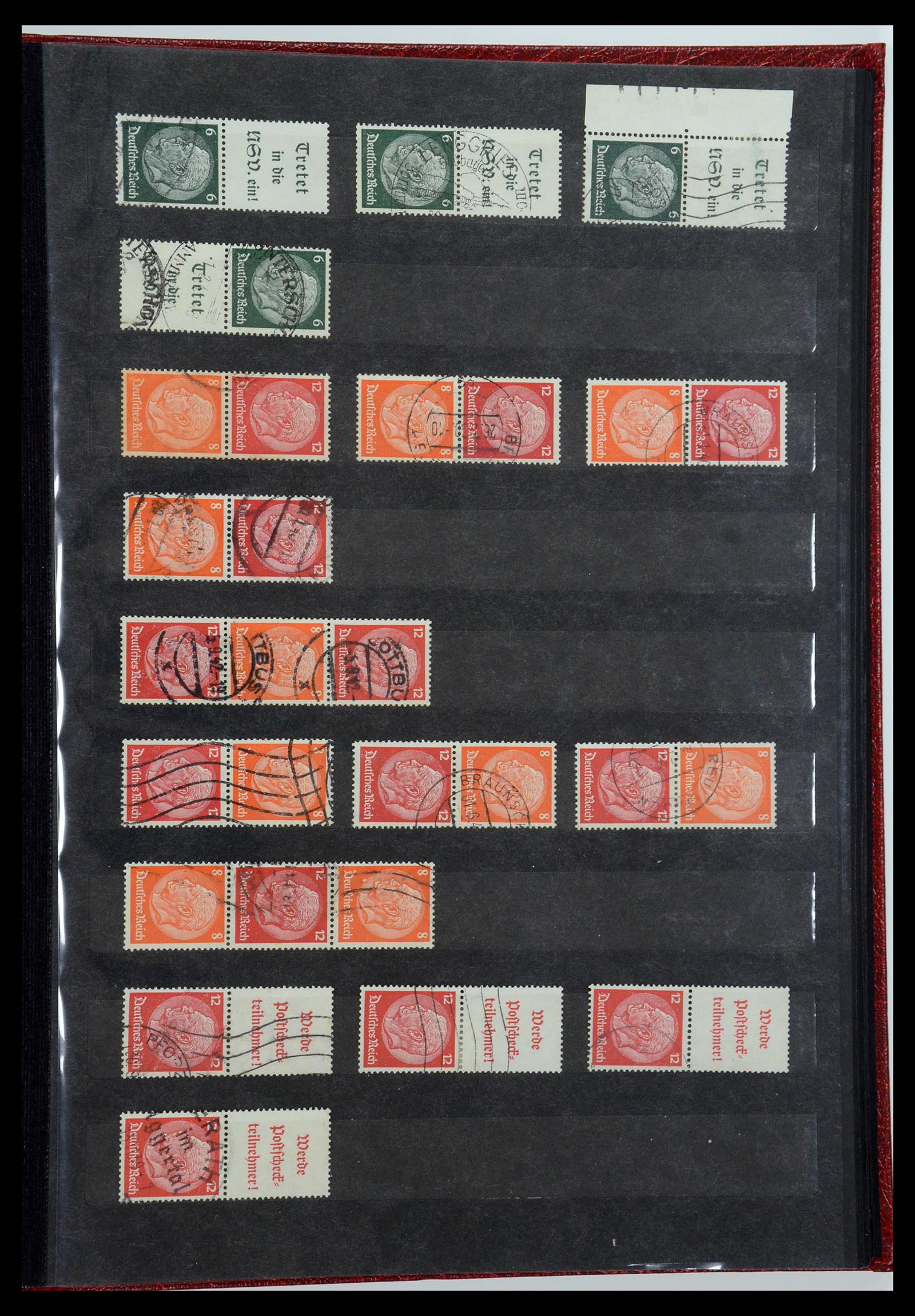 35848 025 - Postzegelverzameling 35848 Duitse Rijk combinaties 1916-1941.