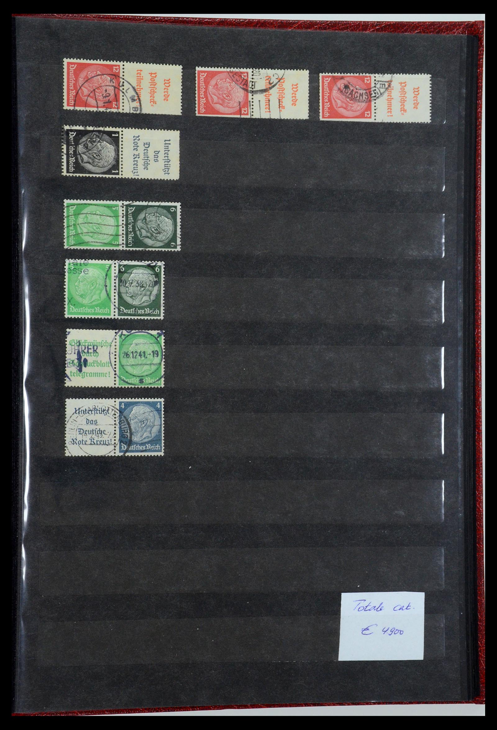 35848 027 - Postzegelverzameling 35848 Duitse Rijk combinaties 1916-1941.