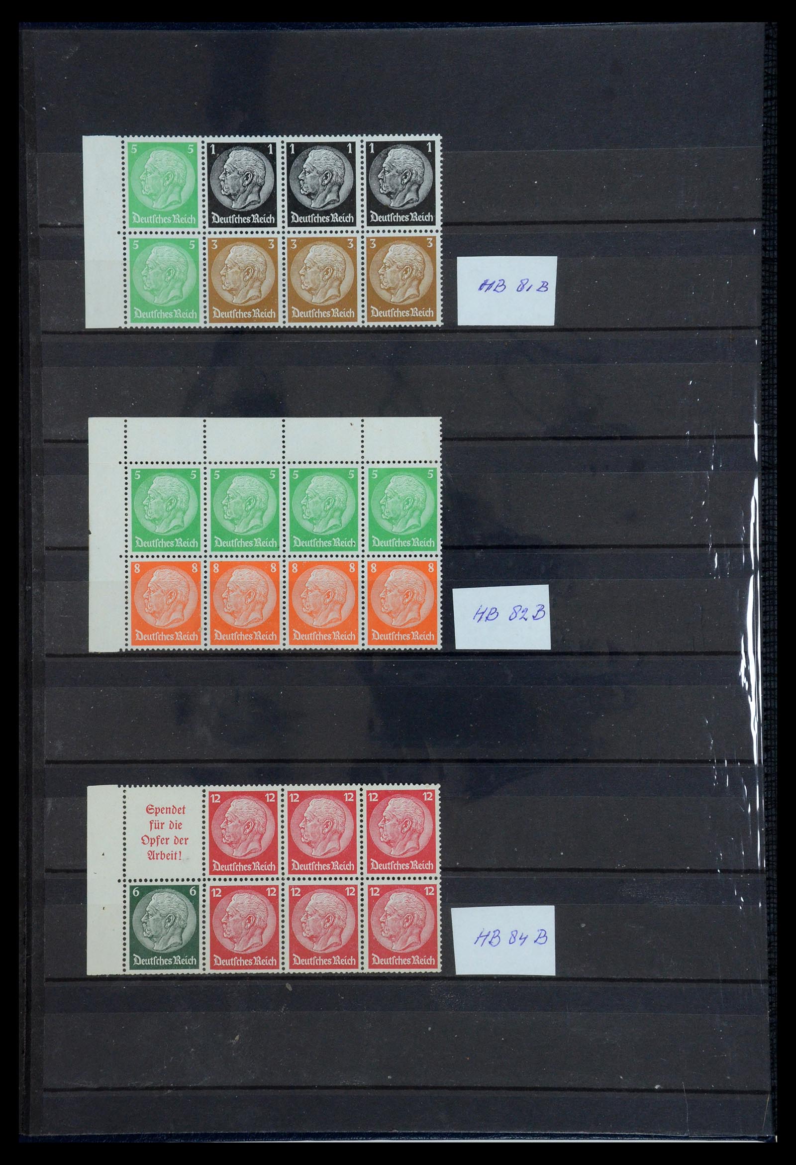 35850 004 - Stamp Collection 35850 German Reich booklets and combinations 1910-1941.