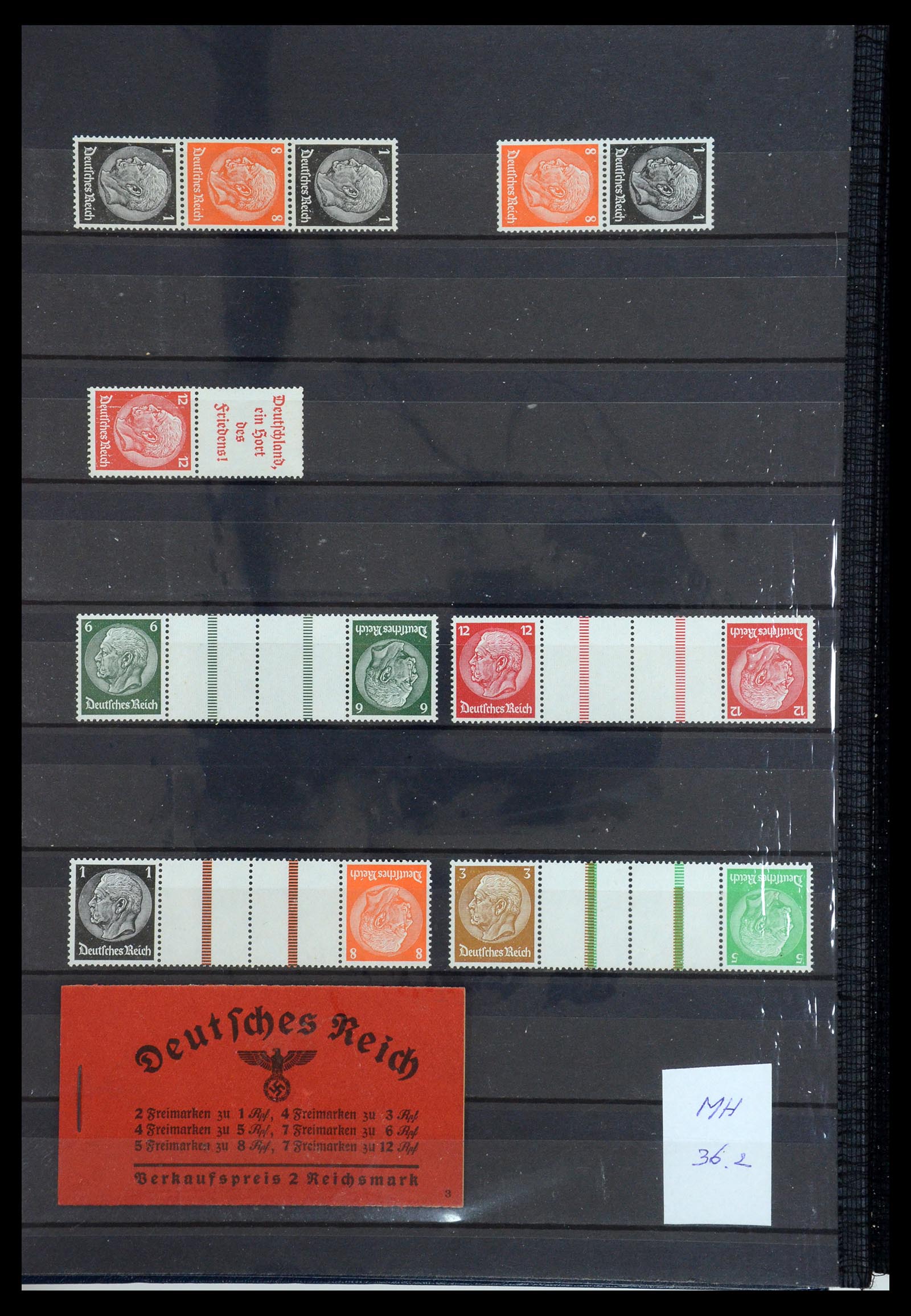 35850 006 - Stamp Collection 35850 German Reich booklets and combinations 1910-1941.
