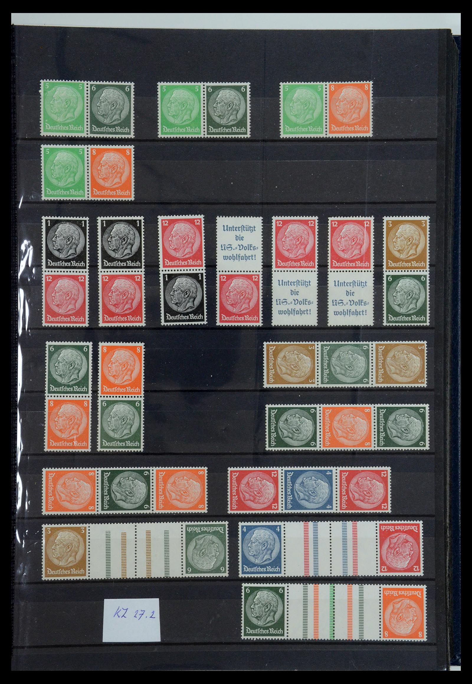 35850 007 - Stamp Collection 35850 German Reich booklets and combinations 1910-1941.