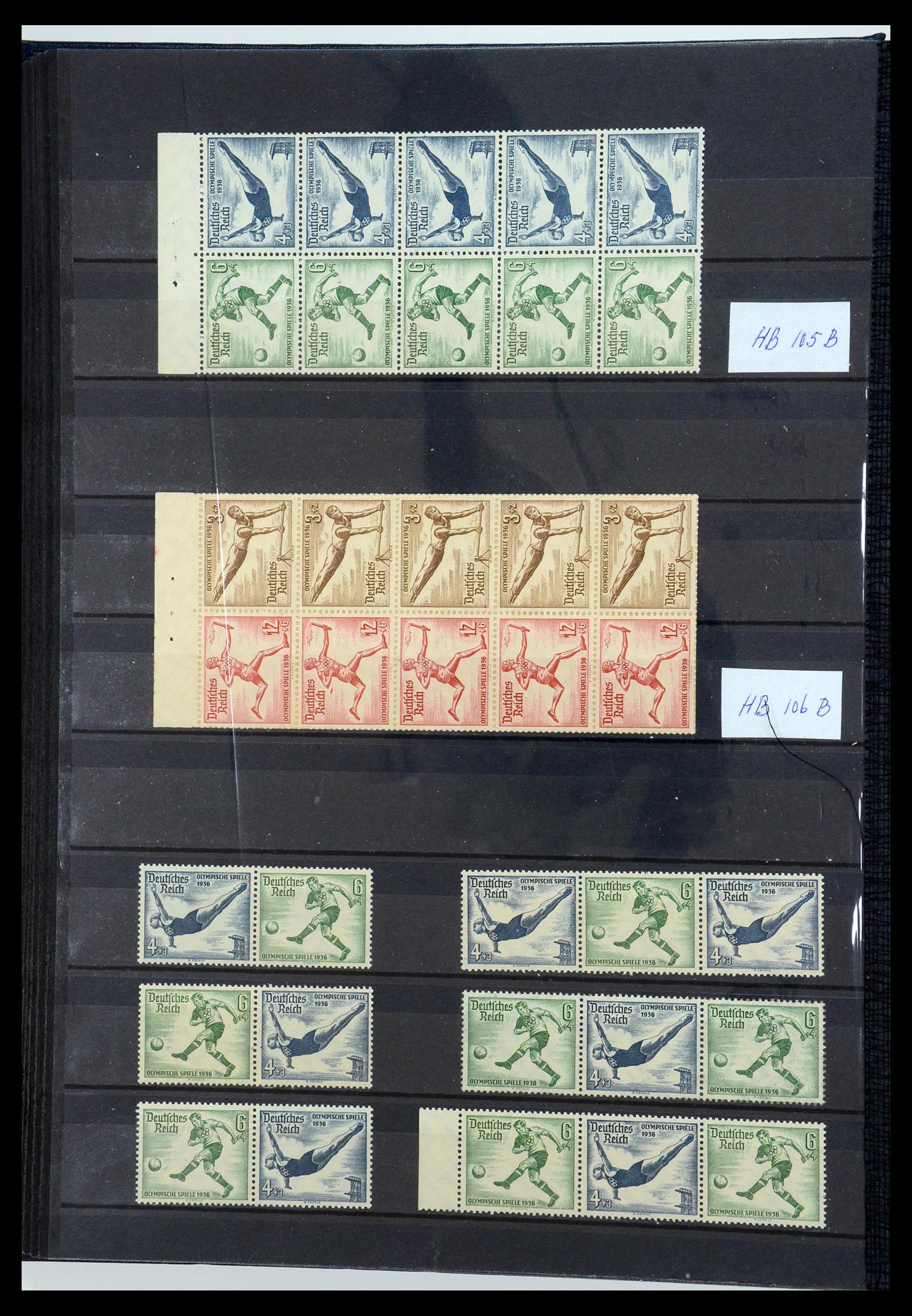 35850 016 - Stamp Collection 35850 German Reich booklets and combinations 1910-1941.