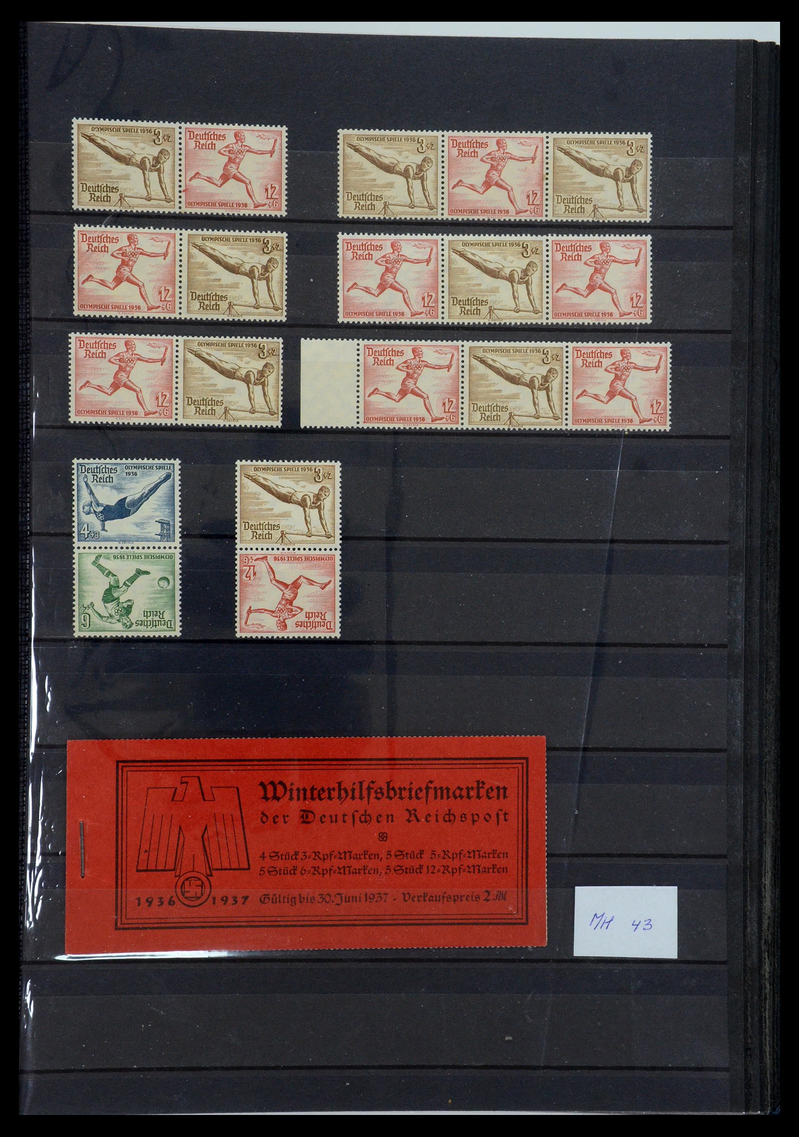 35850 017 - Stamp Collection 35850 German Reich booklets and combinations 1910-1941.