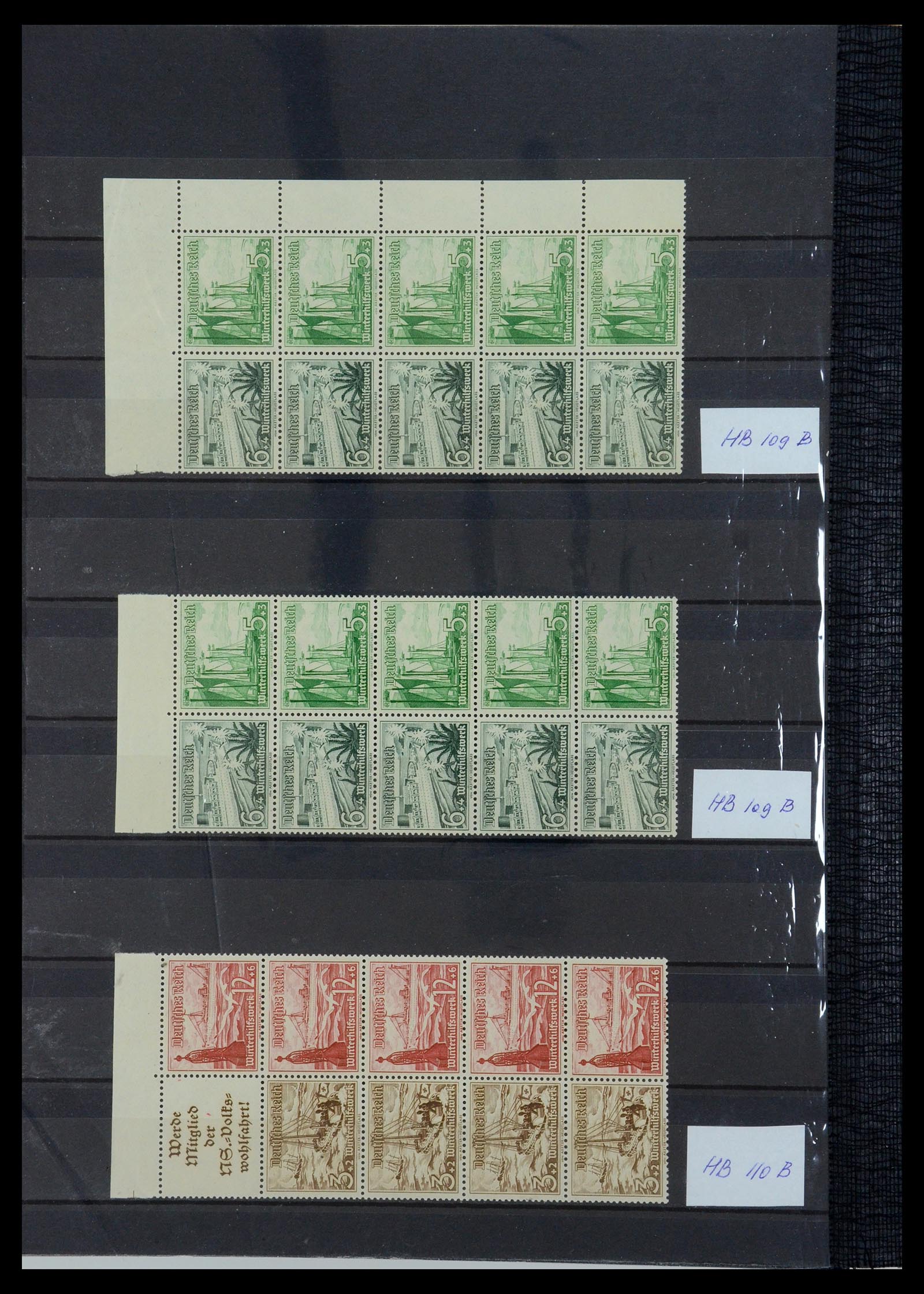 35850 020 - Postzegelverzameling 35850 Duitse Rijk boekjes en combinaties 1910-19