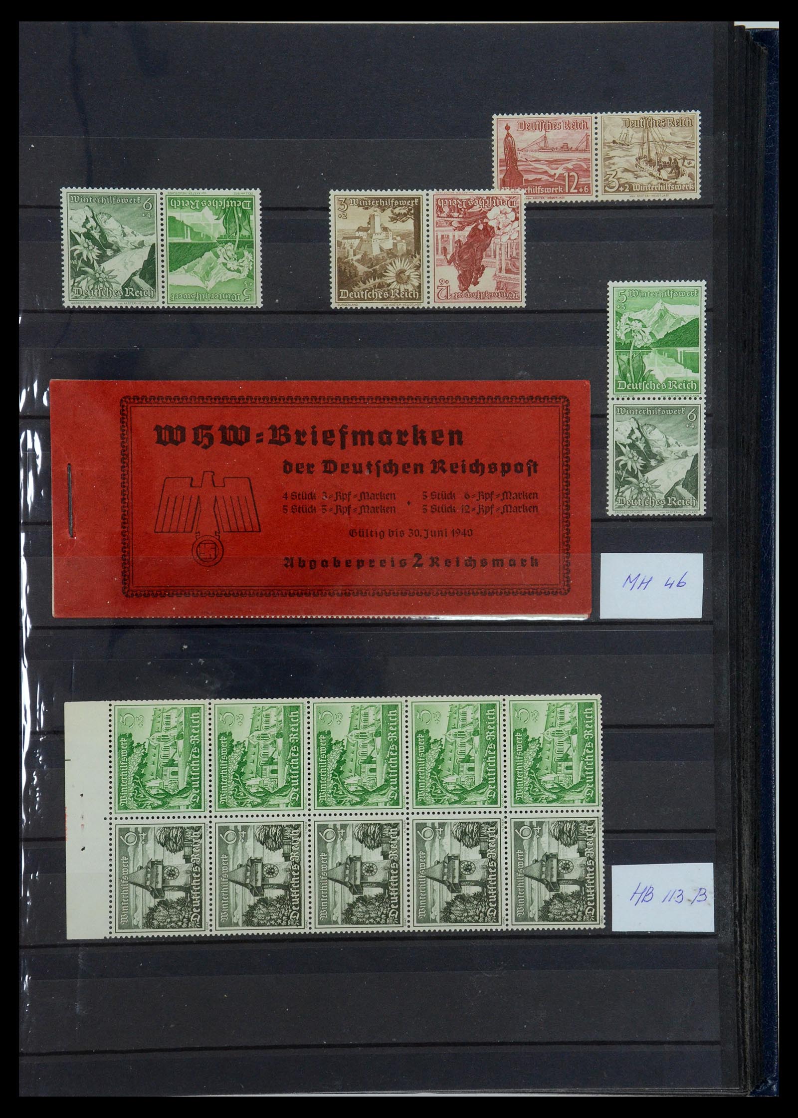 35850 021 - Stamp Collection 35850 German Reich booklets and combinations 1910-1941.