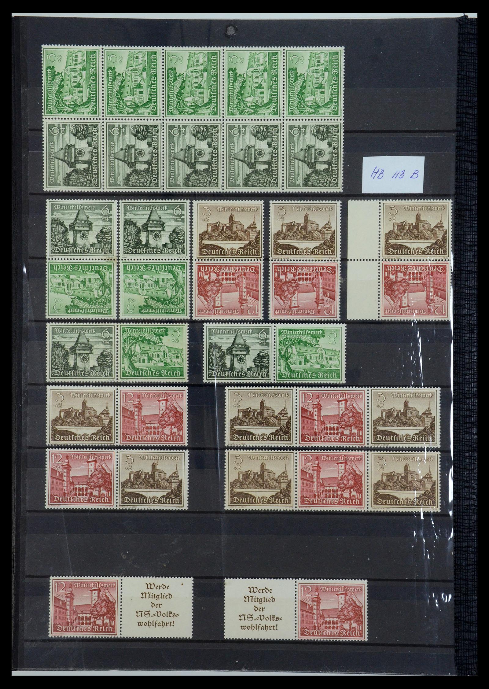 35850 022 - Stamp Collection 35850 German Reich booklets and combinations 1910-1941.