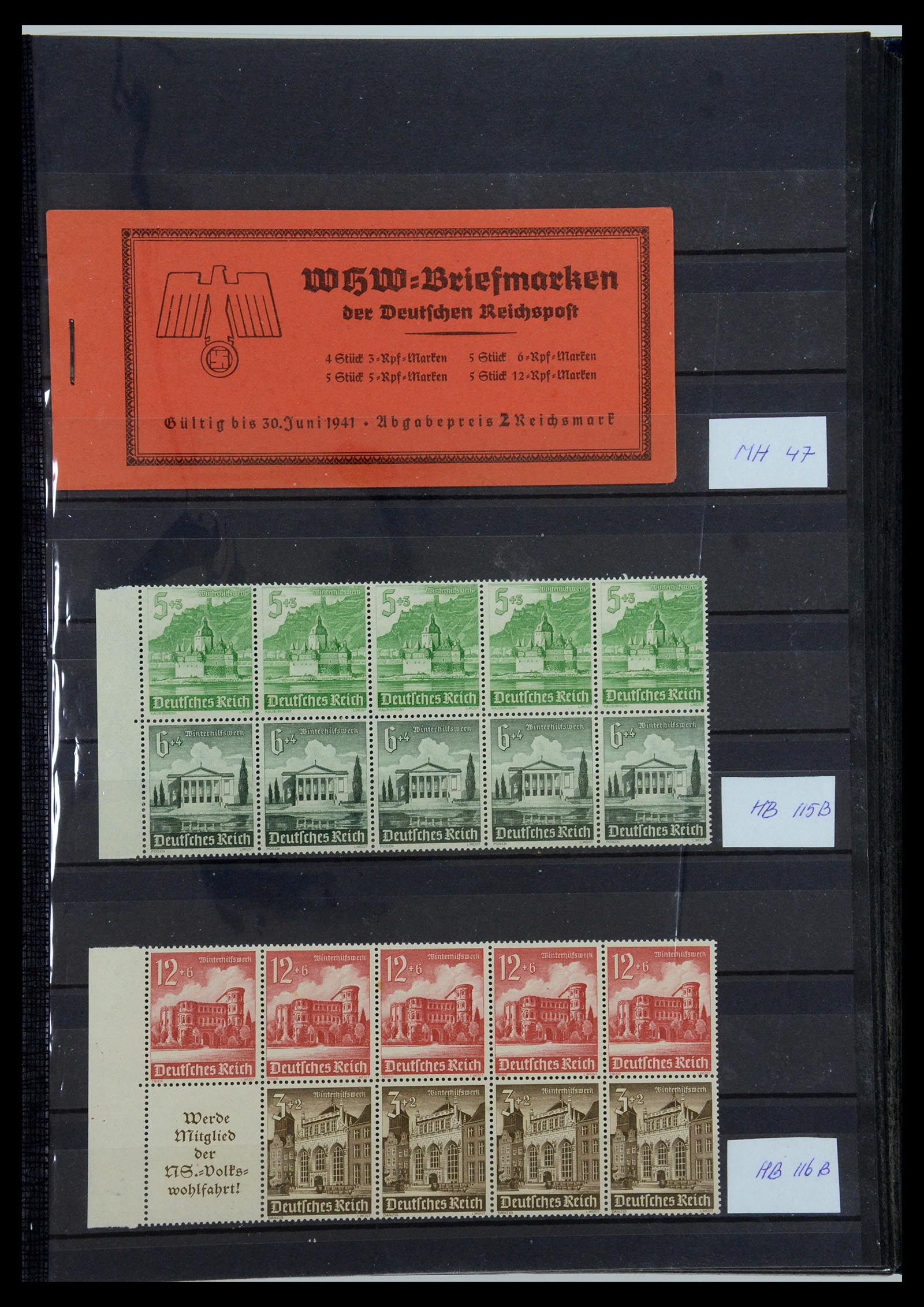 35850 023 - Stamp Collection 35850 German Reich booklets and combinations 1910-1941.