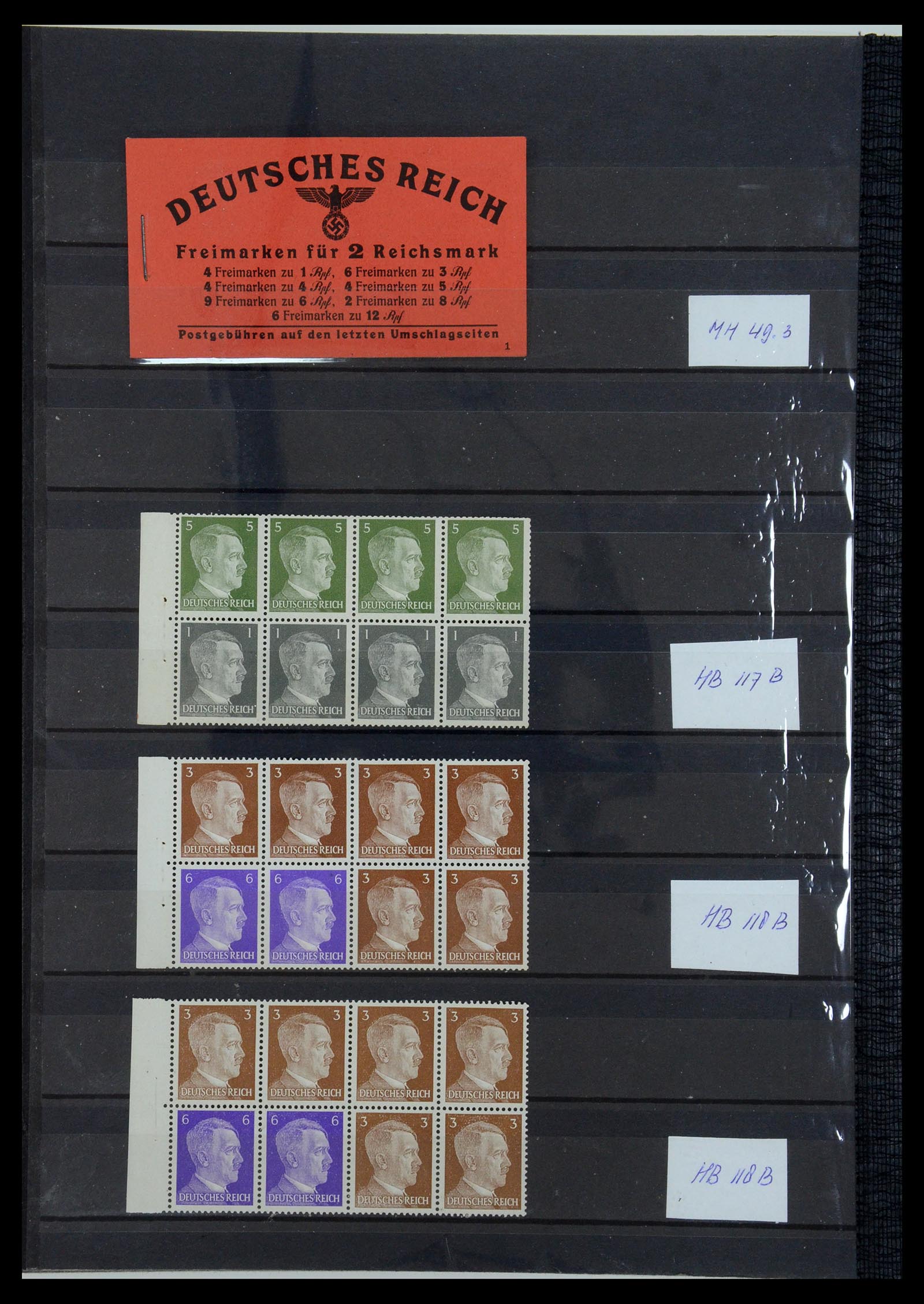 35850 026 - Stamp Collection 35850 German Reich booklets and combinations 1910-1941.