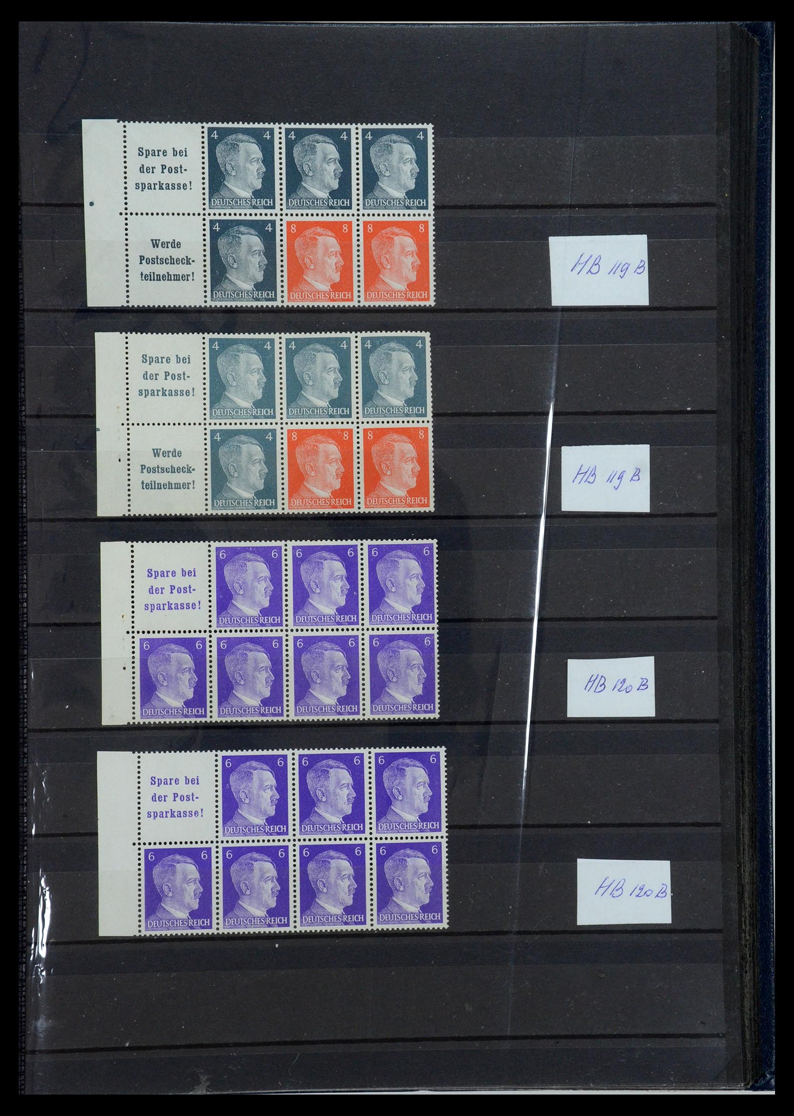 35850 027 - Stamp Collection 35850 German Reich booklets and combinations 1910-1941.
