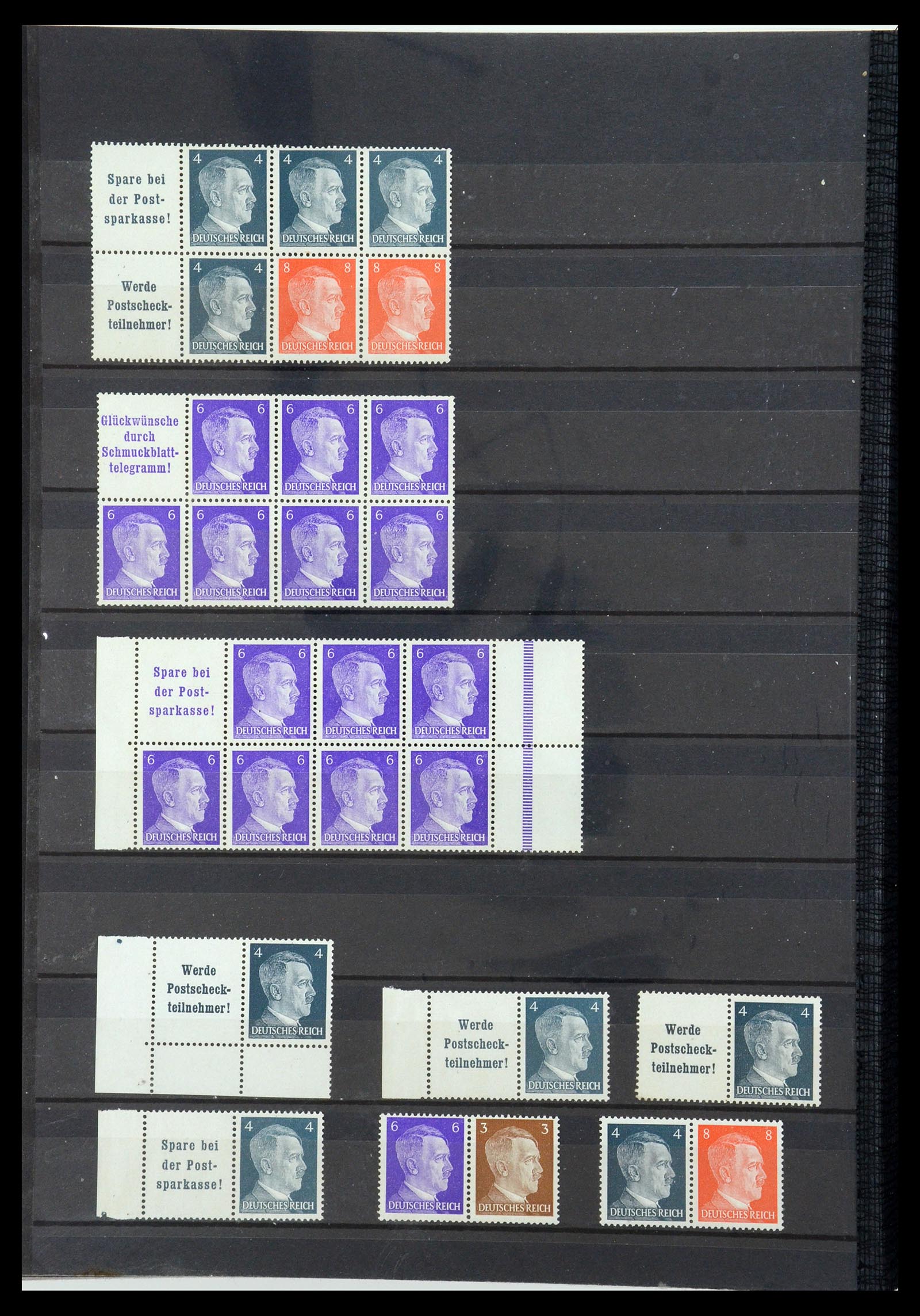 35850 034 - Stamp Collection 35850 German Reich booklets and combinations 1910-1941.