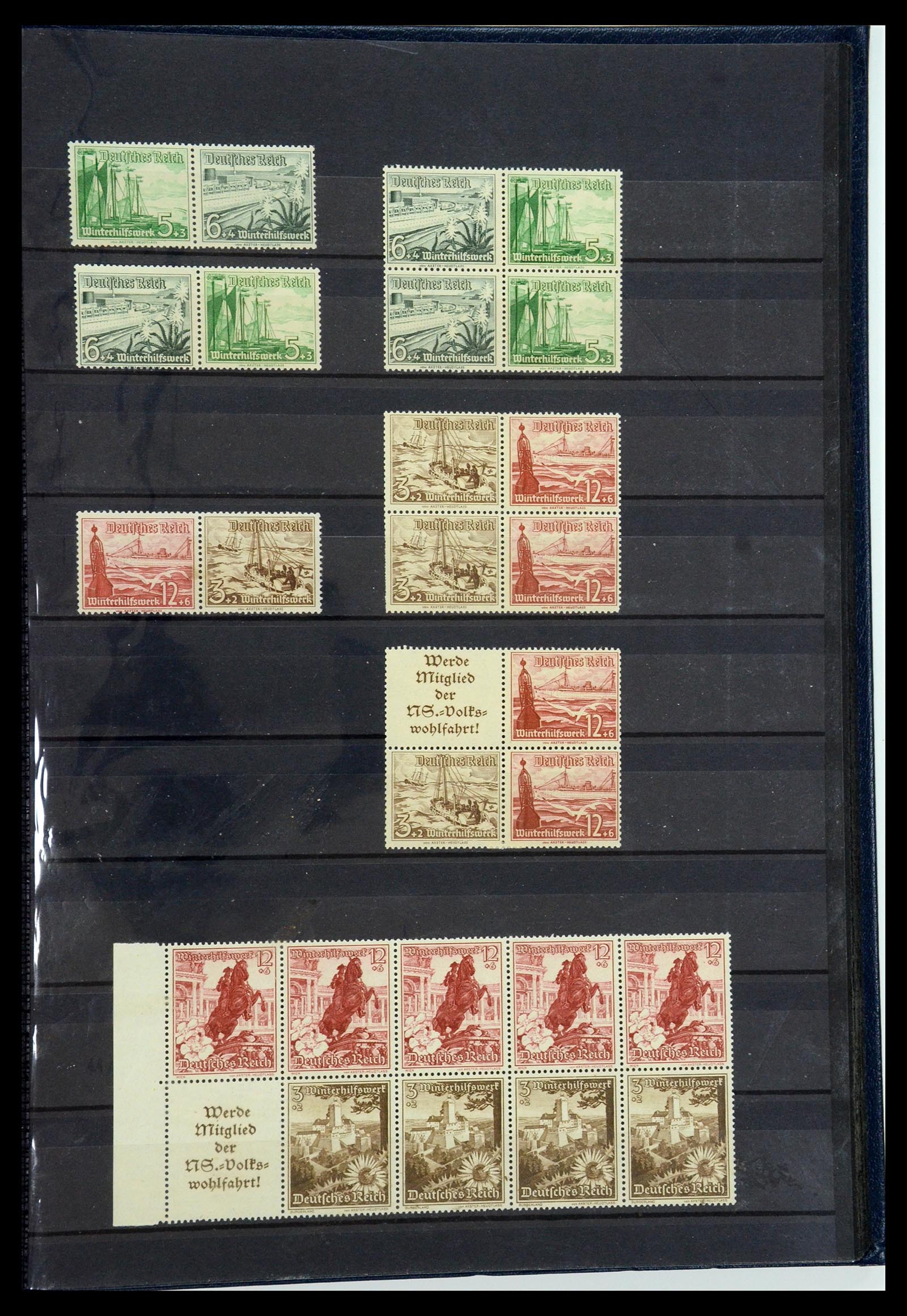 35850 037 - Stamp Collection 35850 German Reich booklets and combinations 1910-1941.
