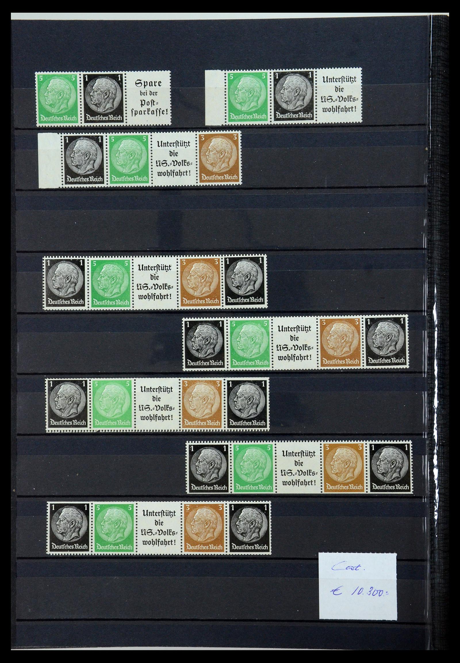 35850 040 - Stamp Collection 35850 German Reich booklets and combinations 1910-1941.