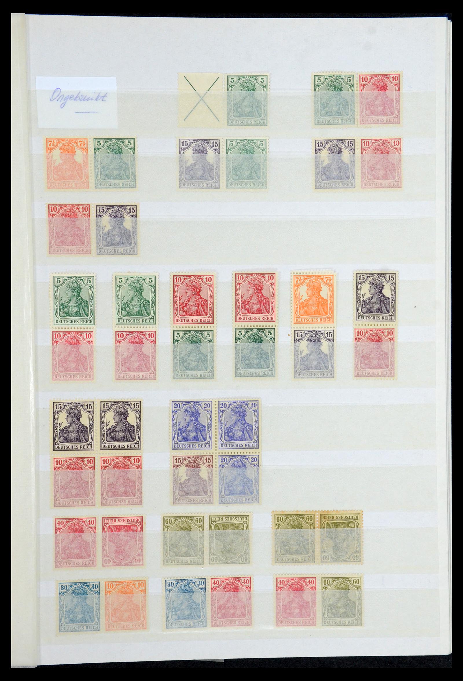 35851 001 - Postzegelverzameling 35851 Duitse Rijk combinaties 1910-1941.