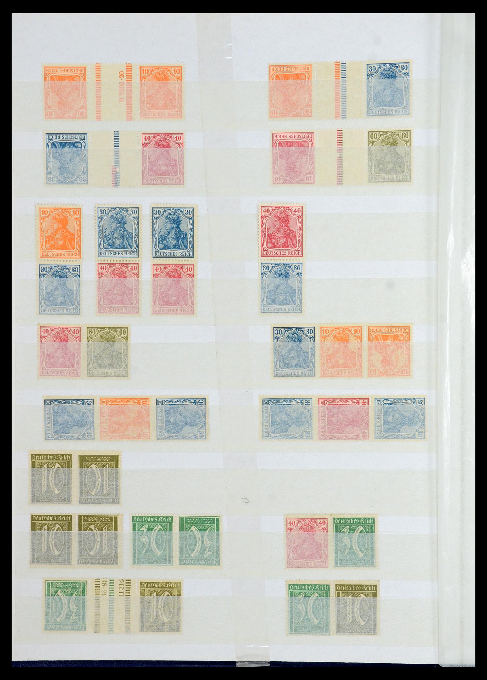 35851 002 - Postzegelverzameling 35851 Duitse Rijk combinaties 1910-1941.