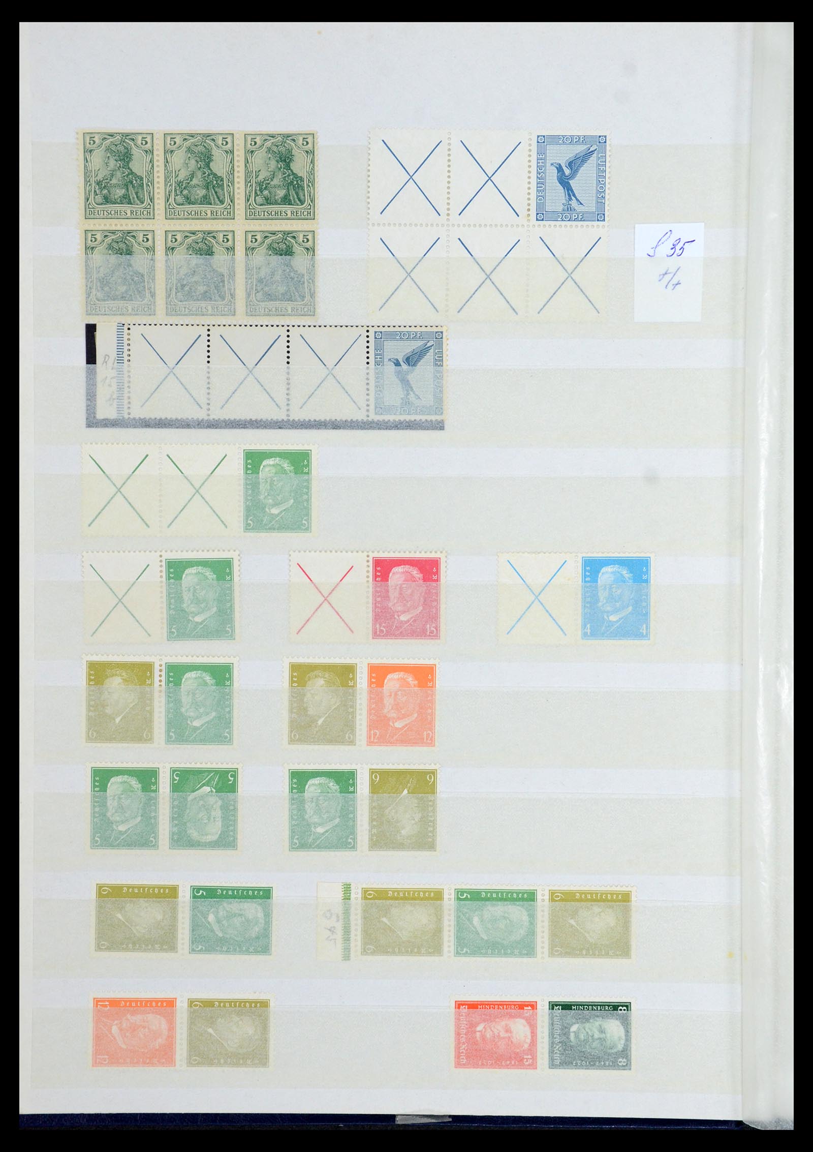 35851 004 - Postzegelverzameling 35851 Duitse Rijk combinaties 1910-1941.