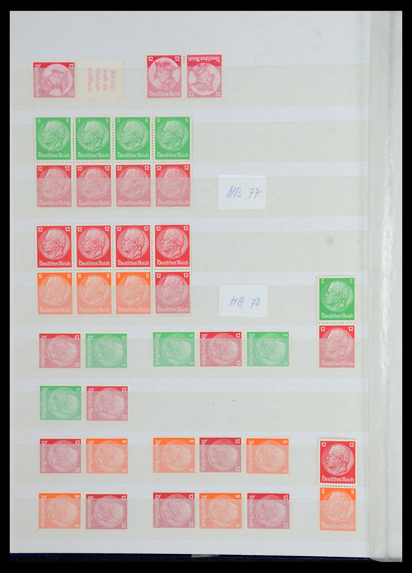 35851 006 - Postzegelverzameling 35851 Duitse Rijk combinaties 1910-1941.