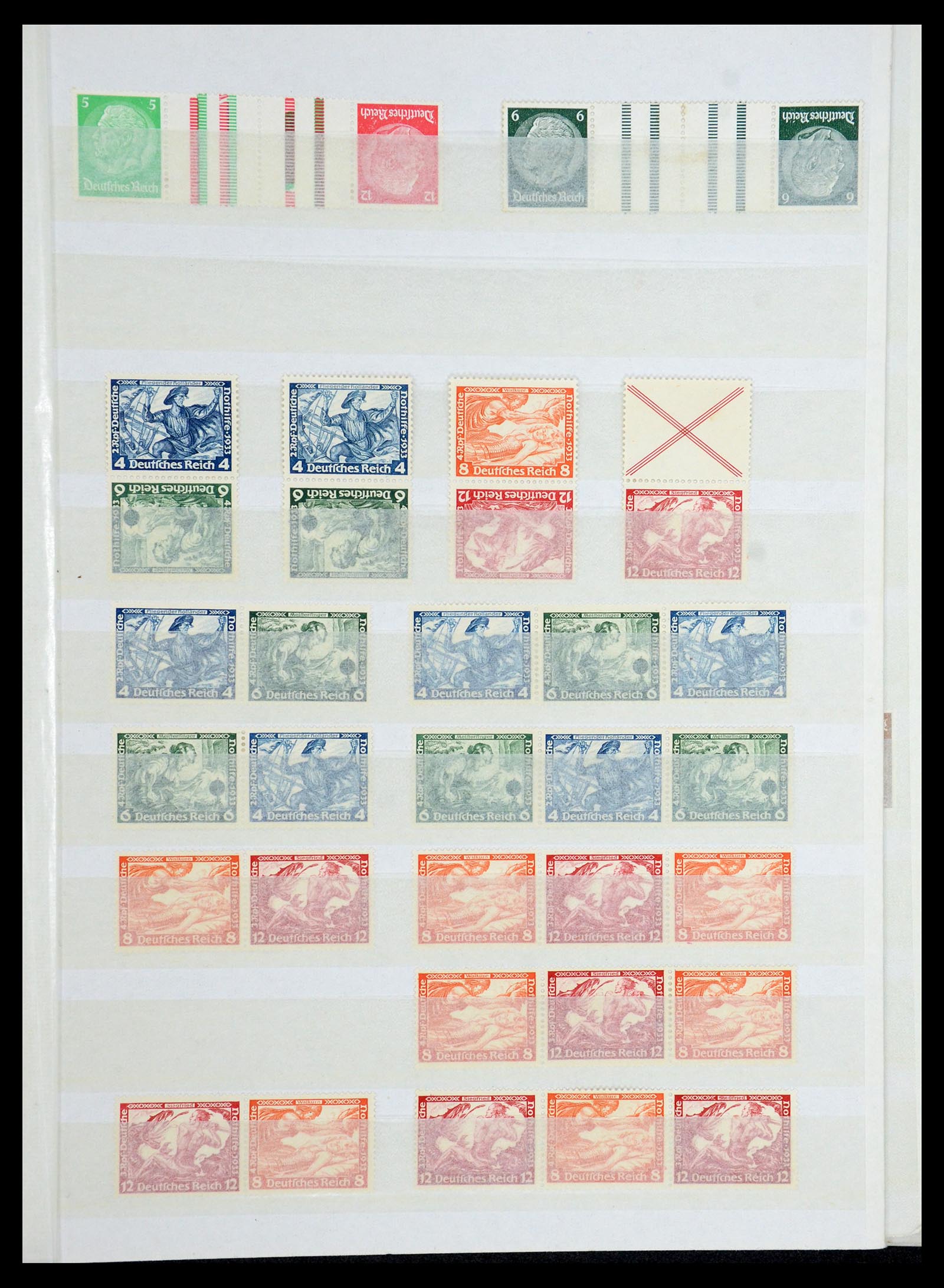 35851 007 - Postzegelverzameling 35851 Duitse Rijk combinaties 1910-1941.