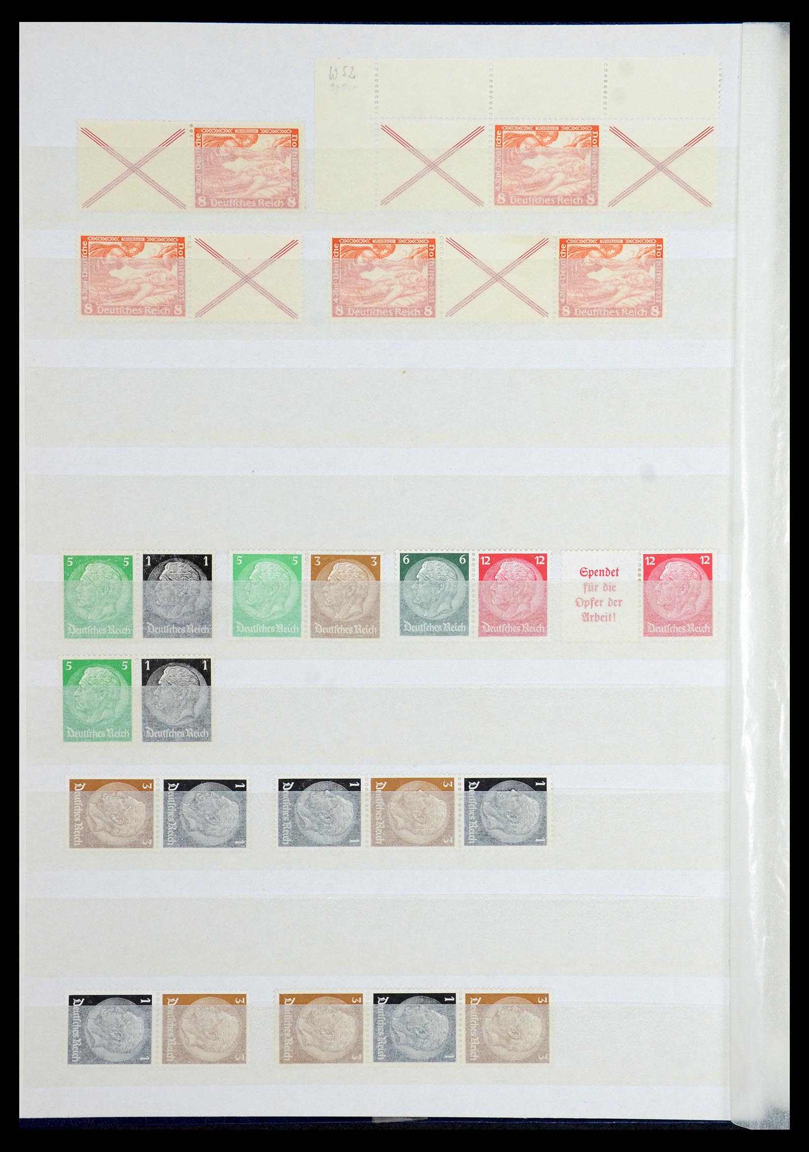35851 008 - Postzegelverzameling 35851 Duitse Rijk combinaties 1910-1941.