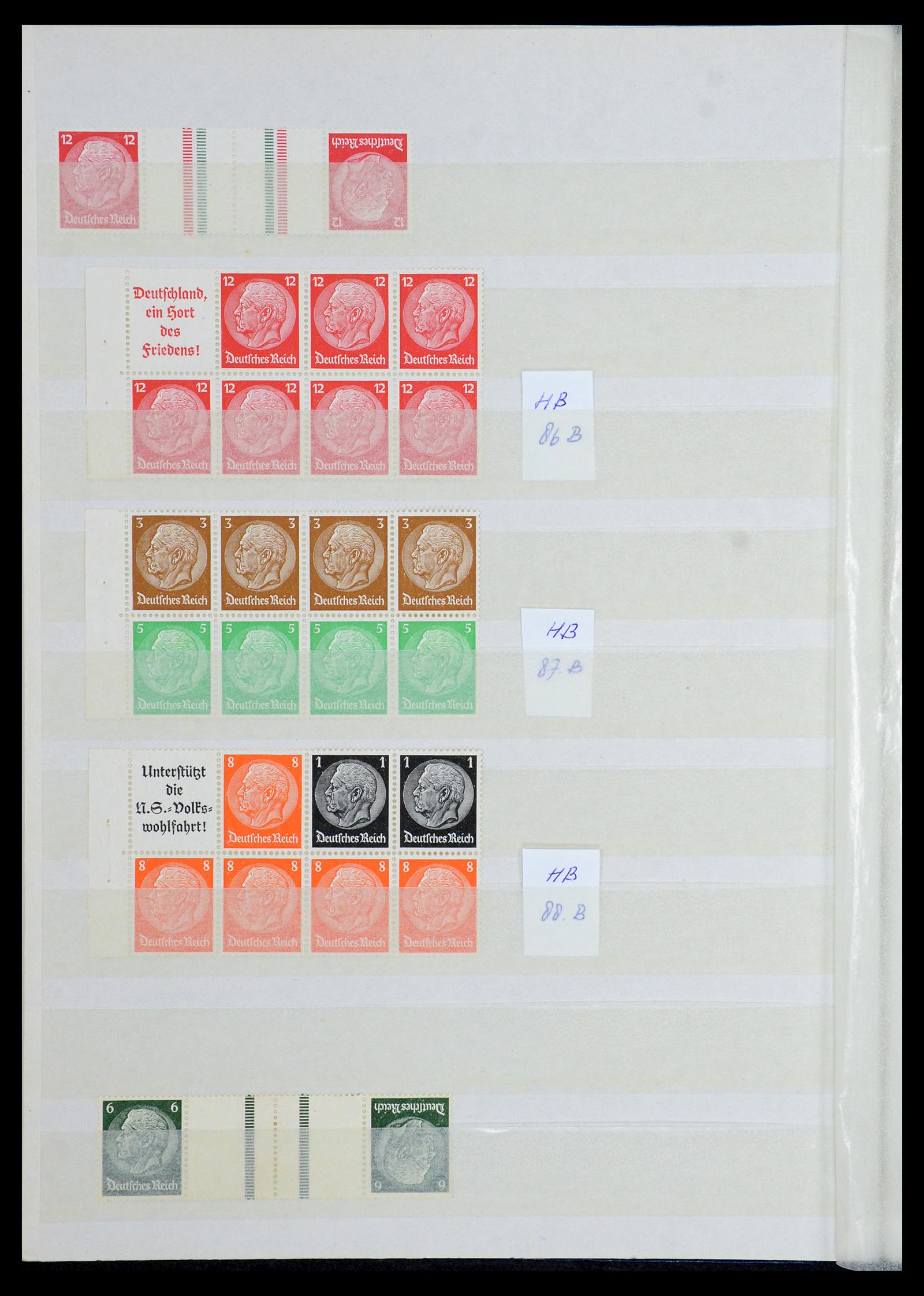 35851 010 - Postzegelverzameling 35851 Duitse Rijk combinaties 1910-1941.