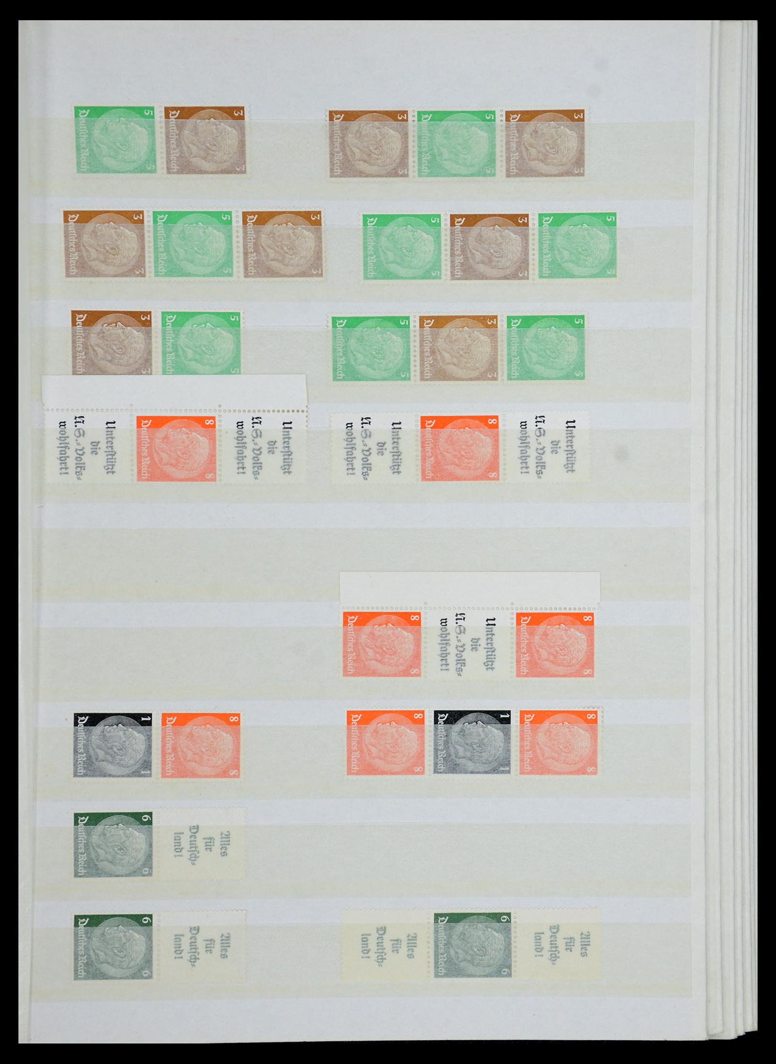 35851 011 - Stamp Collection 35851 German Reich combinations 1910-1941.