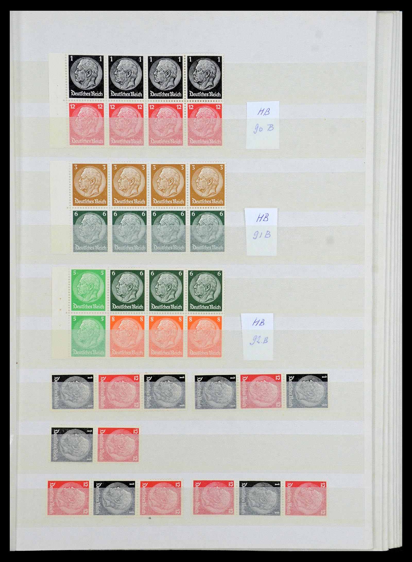 35851 013 - Postzegelverzameling 35851 Duitse Rijk combinaties 1910-1941.