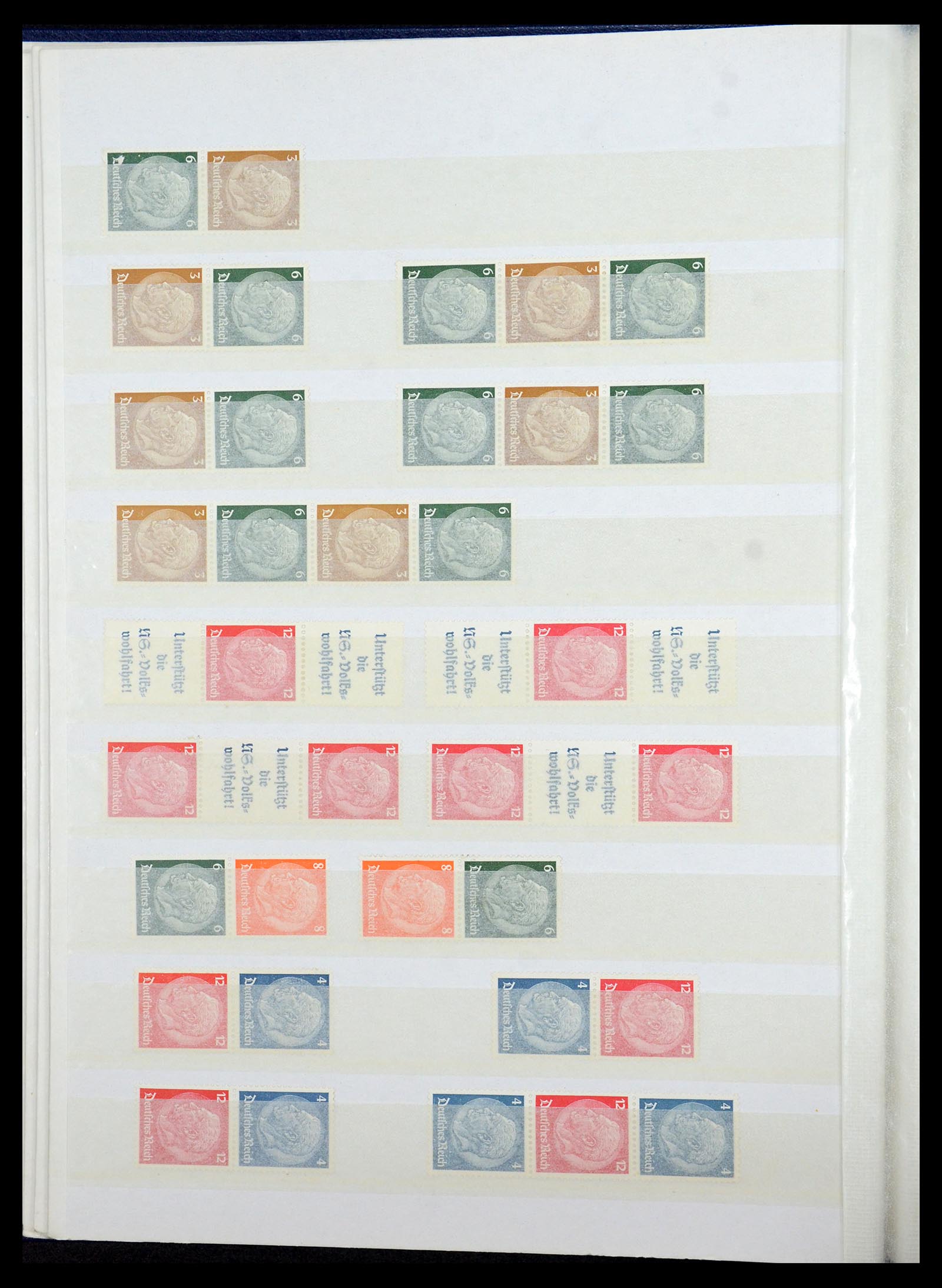 35851 014 - Postzegelverzameling 35851 Duitse Rijk combinaties 1910-1941.