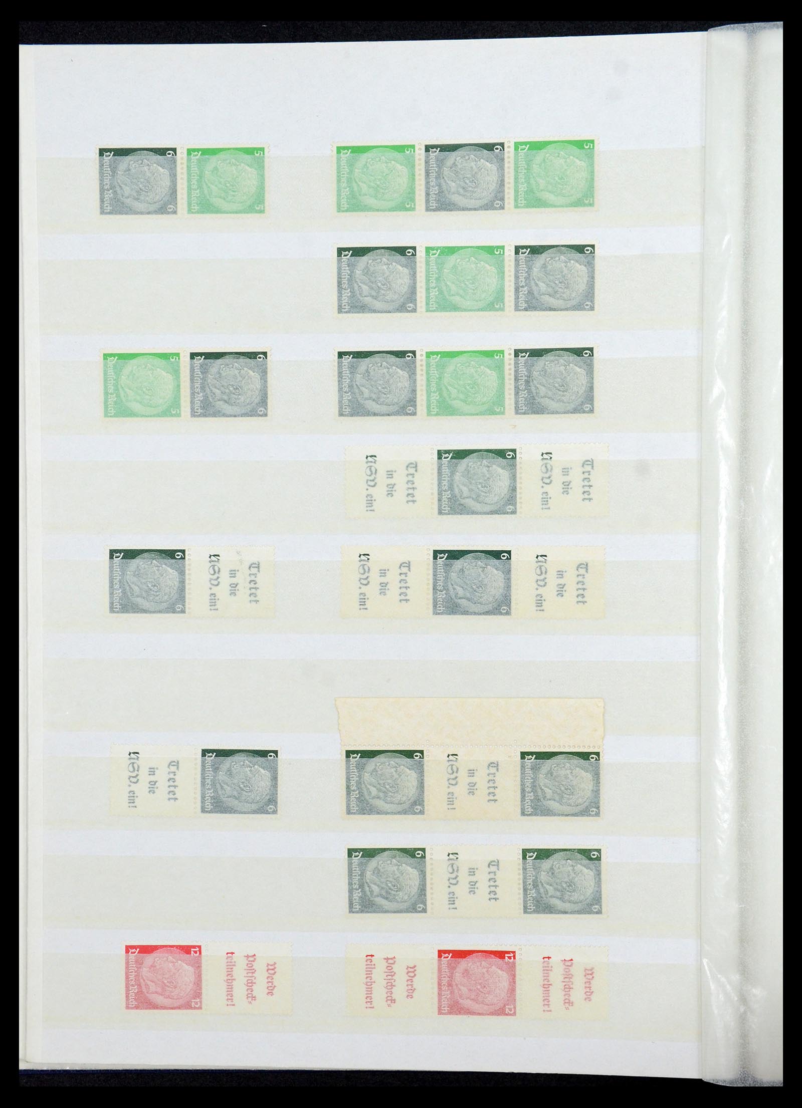35851 018 - Postzegelverzameling 35851 Duitse Rijk combinaties 1910-1941.