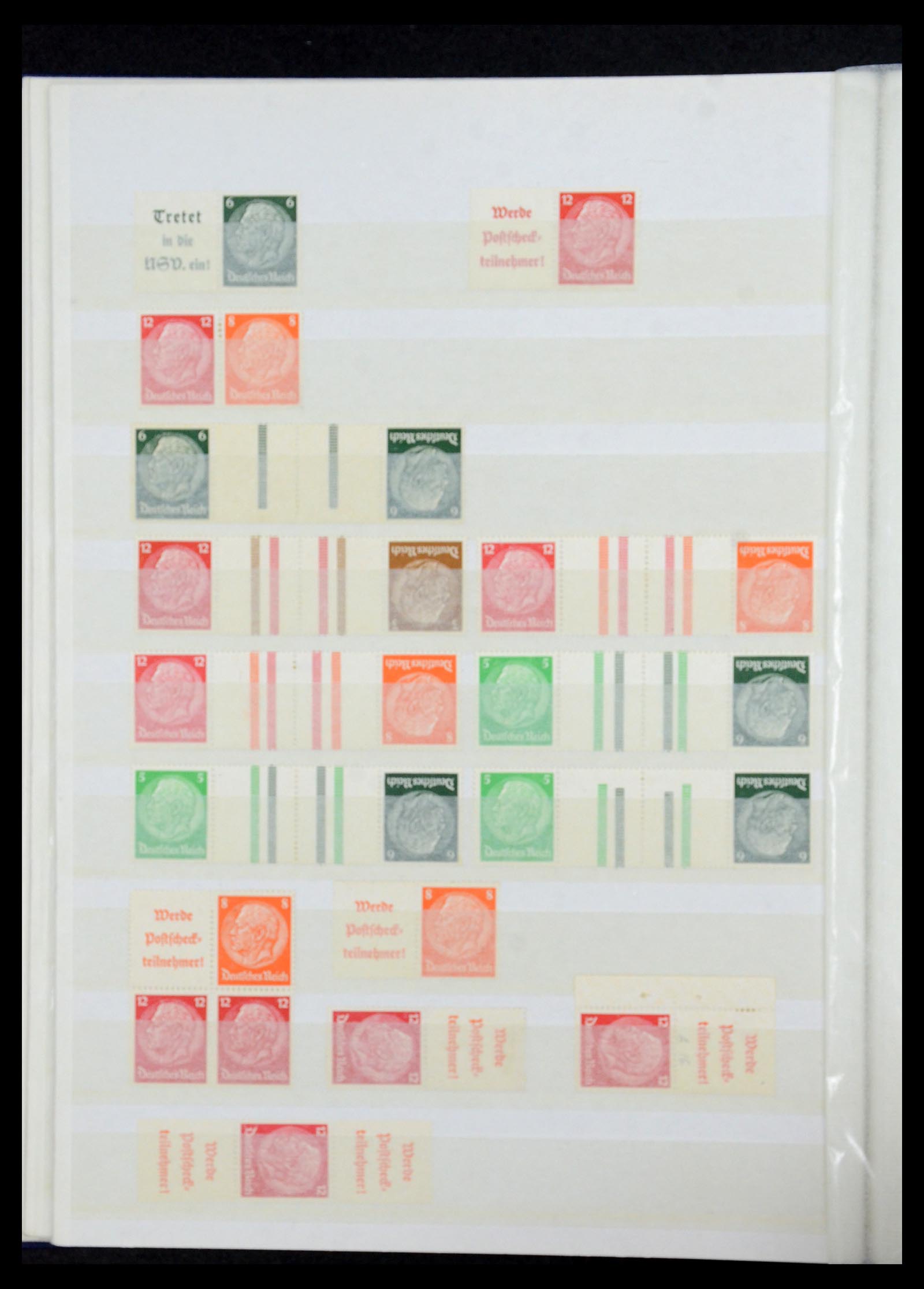 35851 020 - Postzegelverzameling 35851 Duitse Rijk combinaties 1910-1941.
