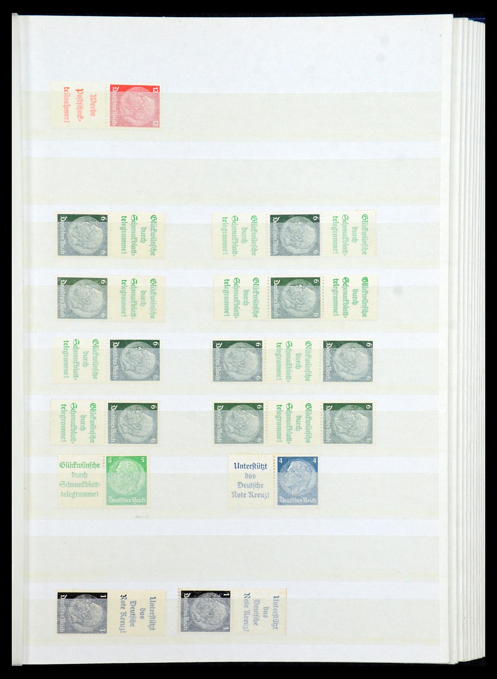 35851 021 - Stamp Collection 35851 German Reich combinations 1910-1941.