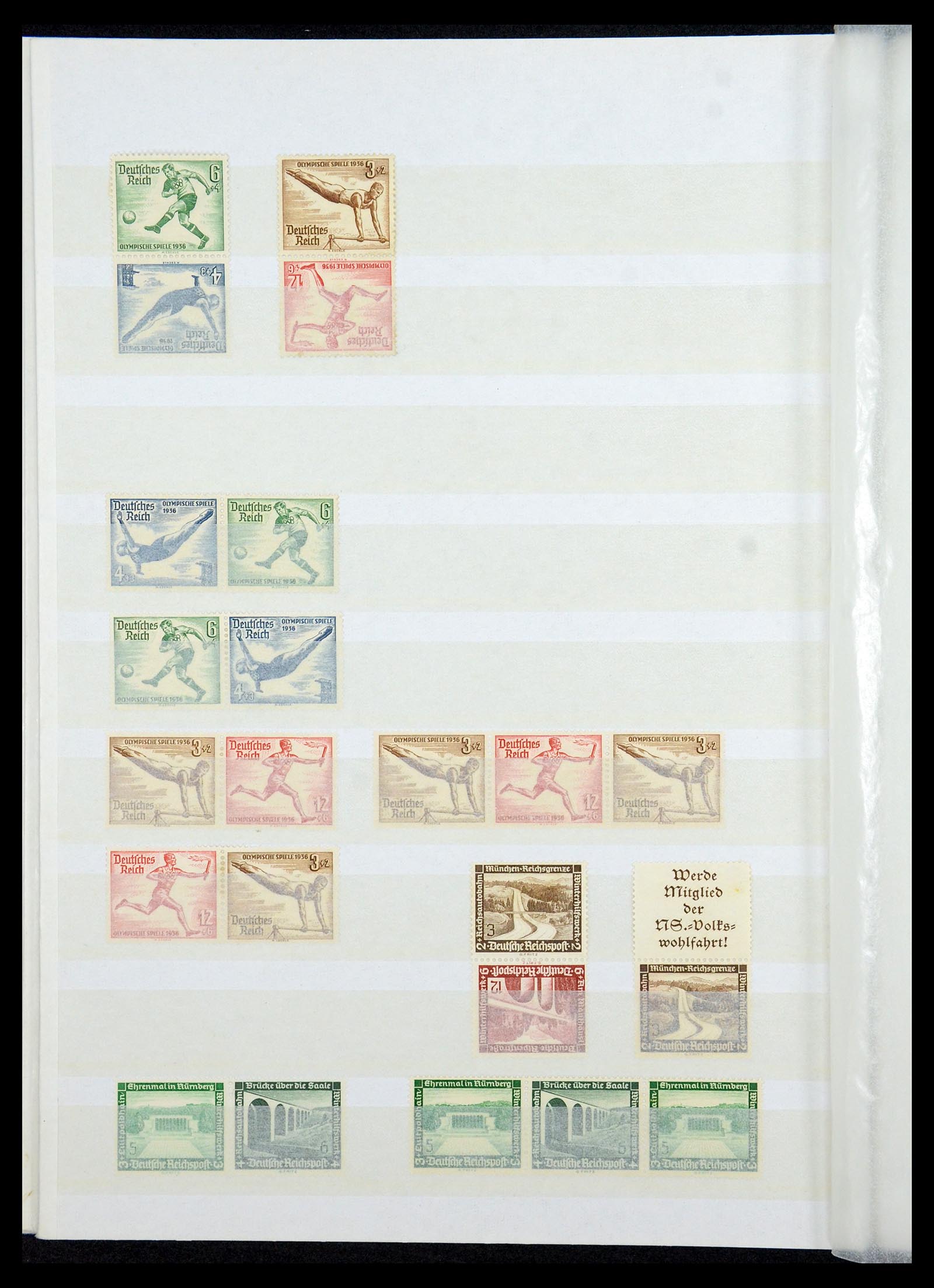 35851 026 - Stamp Collection 35851 German Reich combinations 1910-1941.