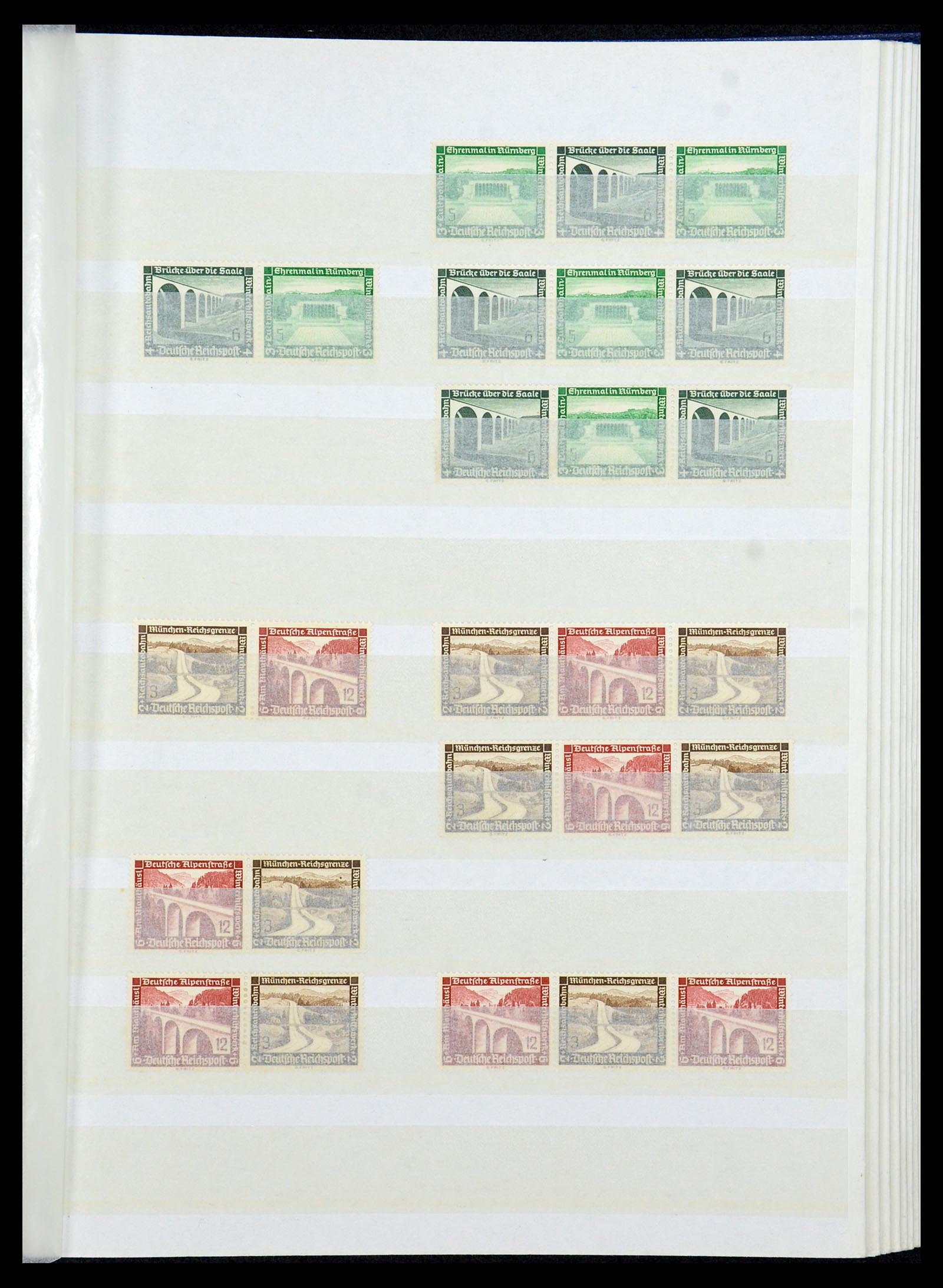 35851 027 - Stamp Collection 35851 German Reich combinations 1910-1941.