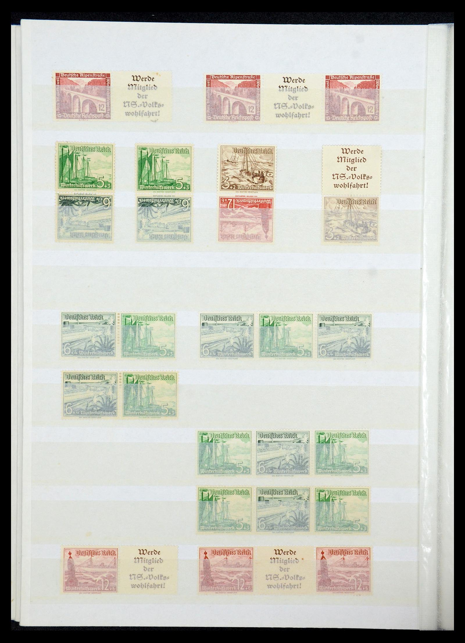 35851 028 - Stamp Collection 35851 German Reich combinations 1910-1941.