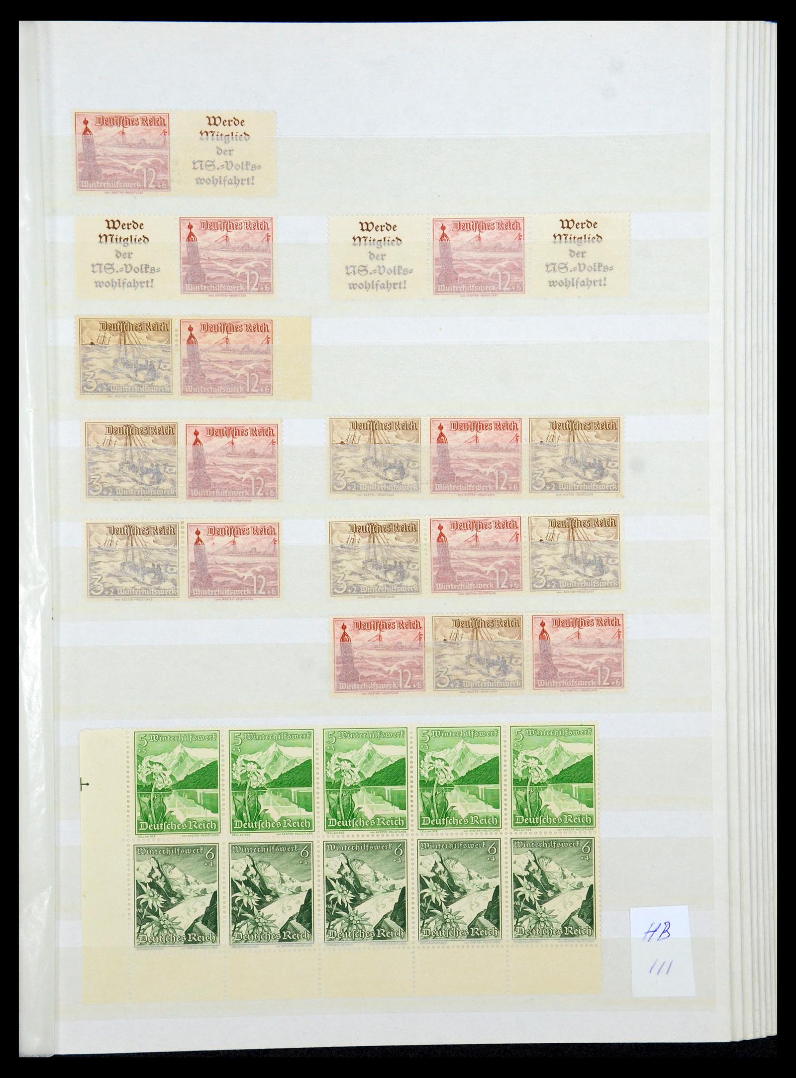 35851 029 - Stamp Collection 35851 German Reich combinations 1910-1941.