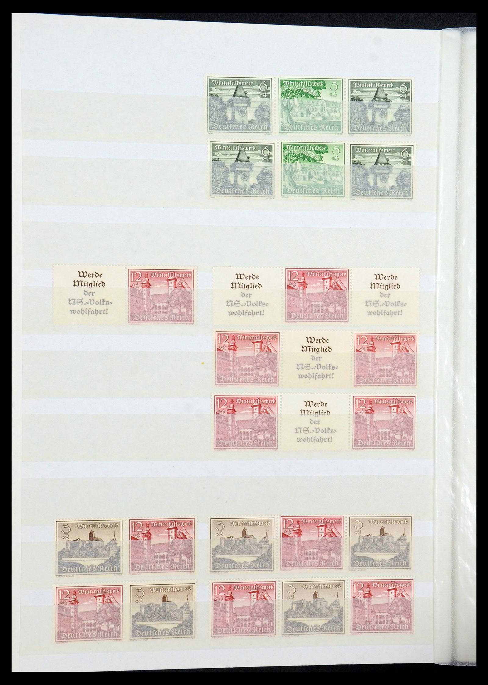 35851 032 - Stamp Collection 35851 German Reich combinations 1910-1941.