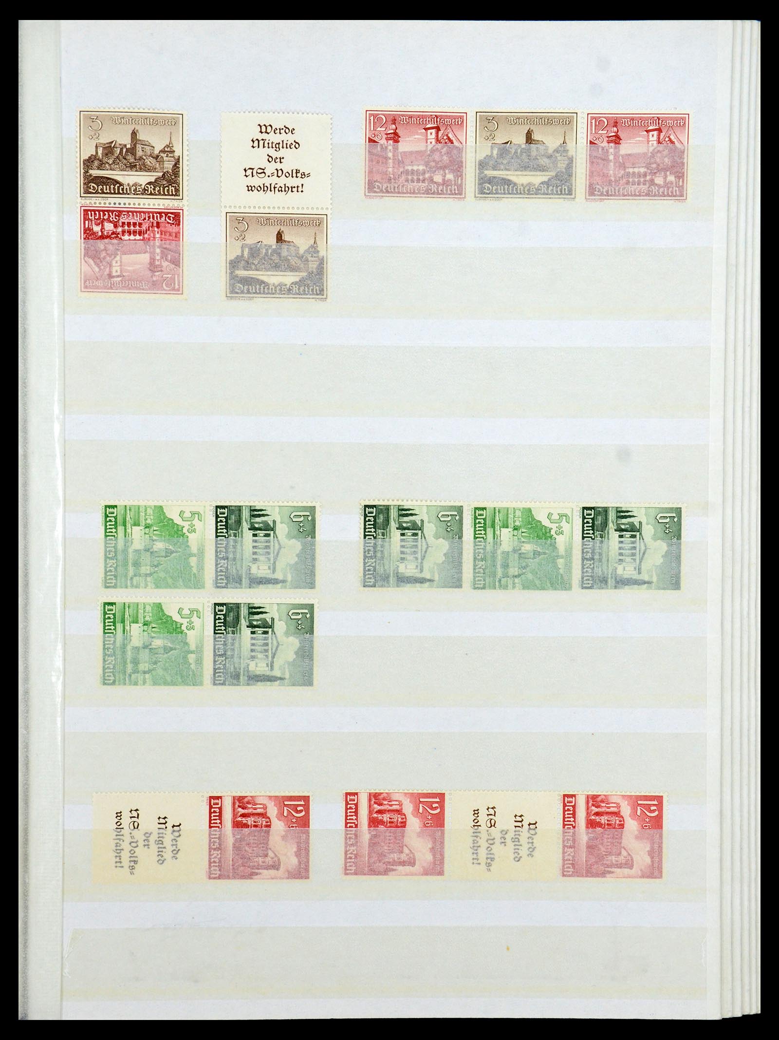 35851 033 - Stamp Collection 35851 German Reich combinations 1910-1941.