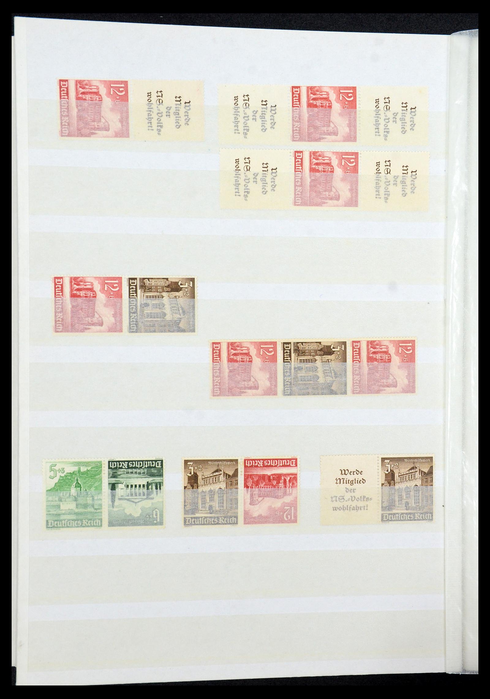 35851 034 - Stamp Collection 35851 German Reich combinations 1910-1941.