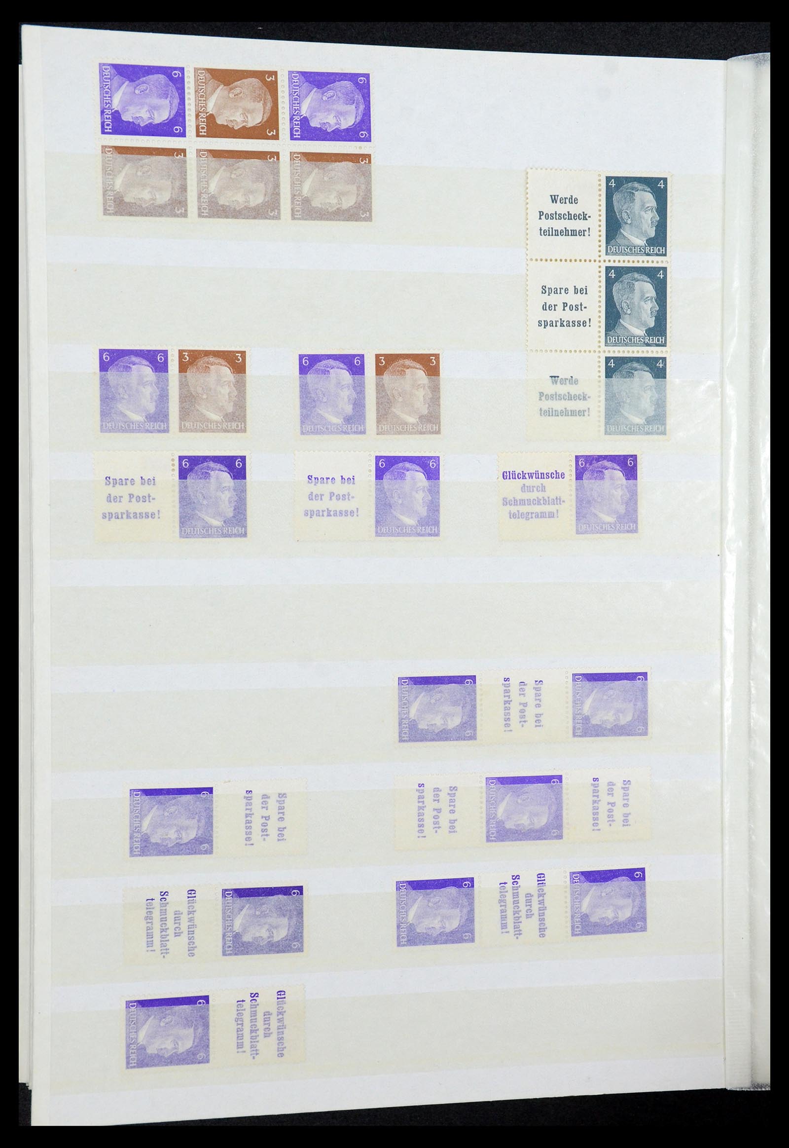 35851 036 - Stamp Collection 35851 German Reich combinations 1910-1941.