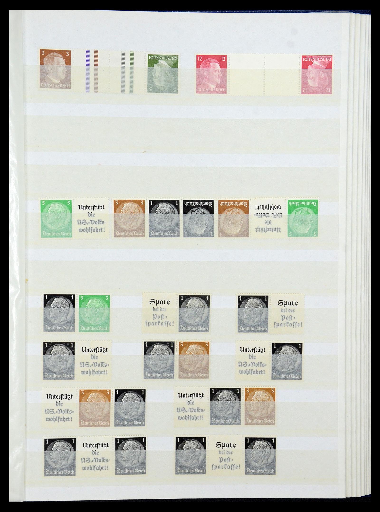 35851 037 - Stamp Collection 35851 German Reich combinations 1910-1941.