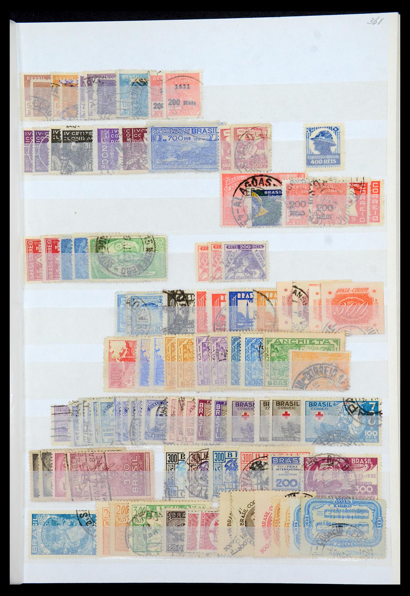 35854 005 - Postzegelverzameling 35854 Brazilië 1849-1998.