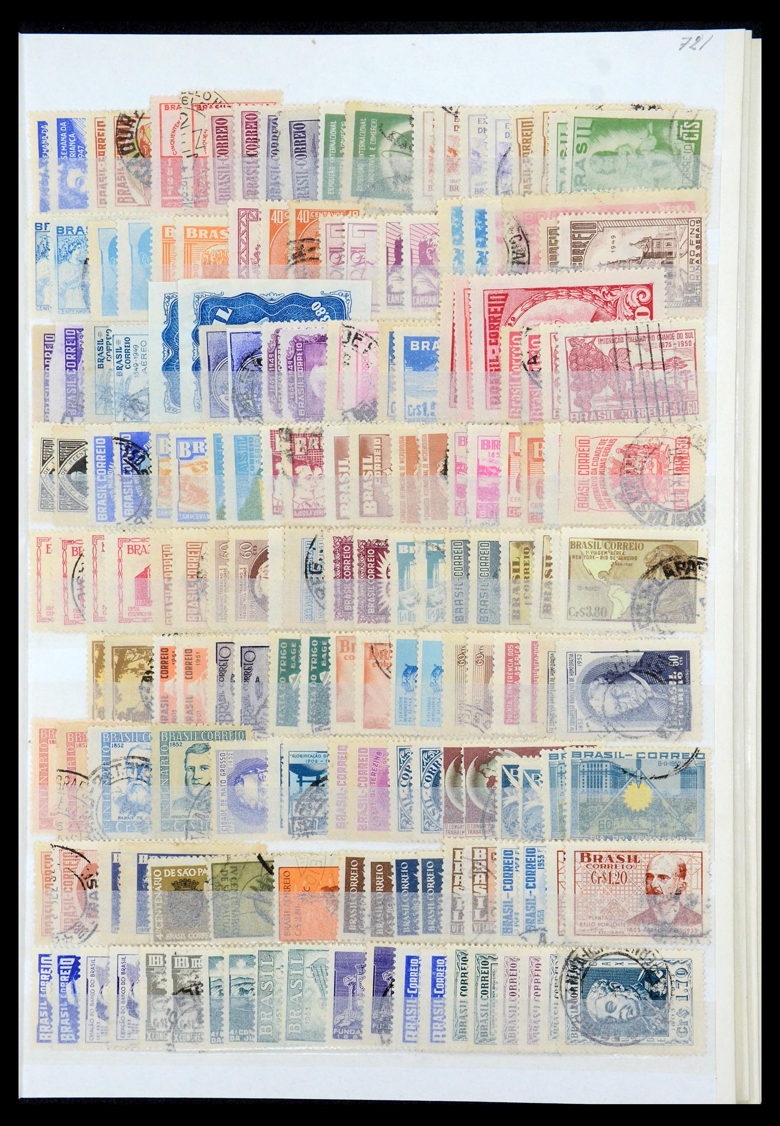 35854 009 - Postzegelverzameling 35854 Brazilië 1849-1998.