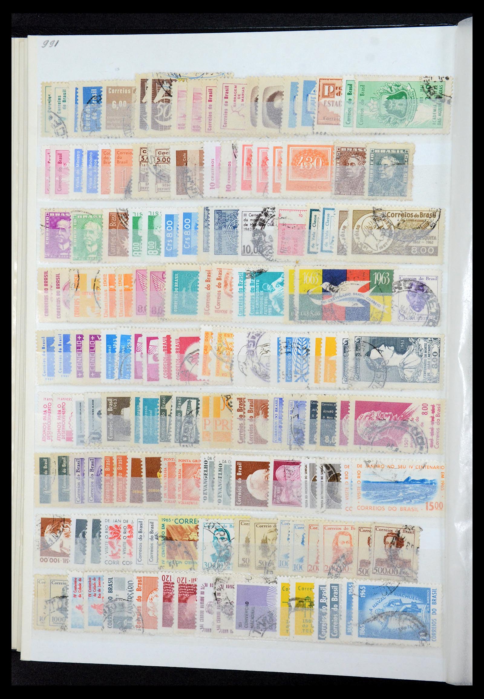 35854 013 - Postzegelverzameling 35854 Brazilië 1849-1998.