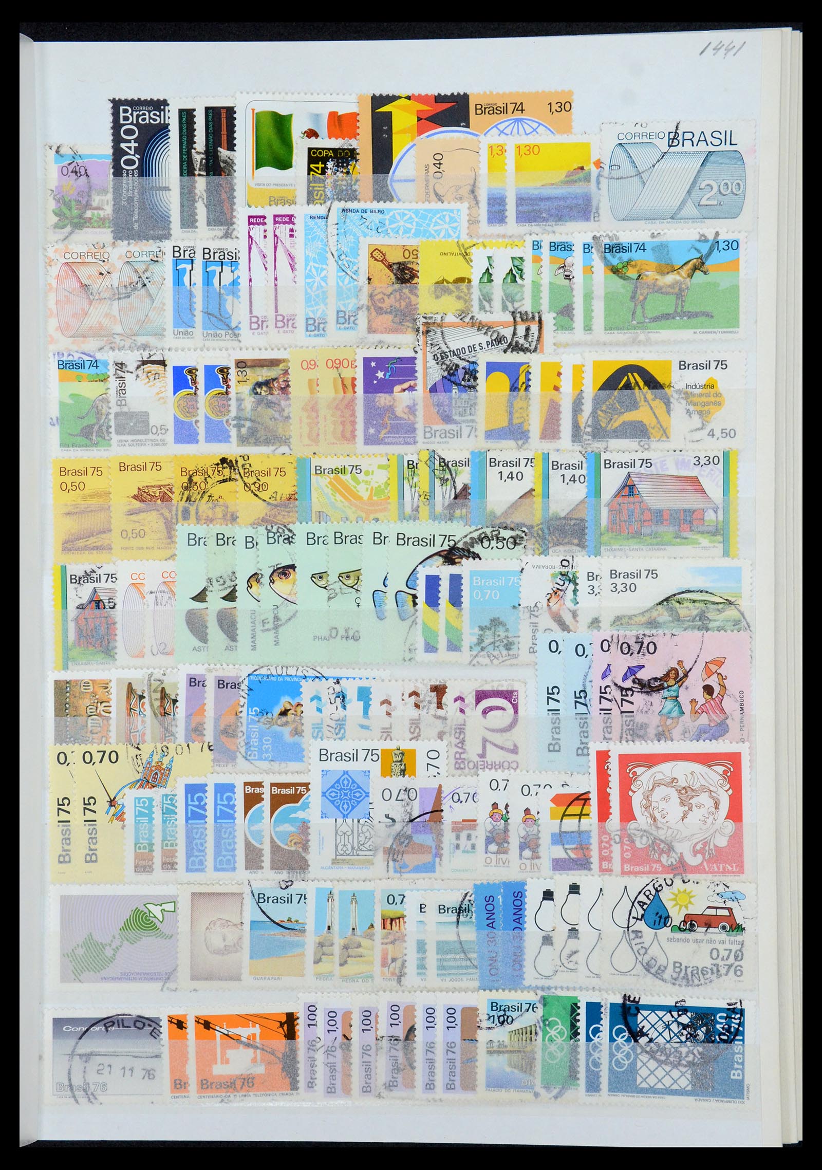 35854 017 - Postzegelverzameling 35854 Brazilië 1849-1998.
