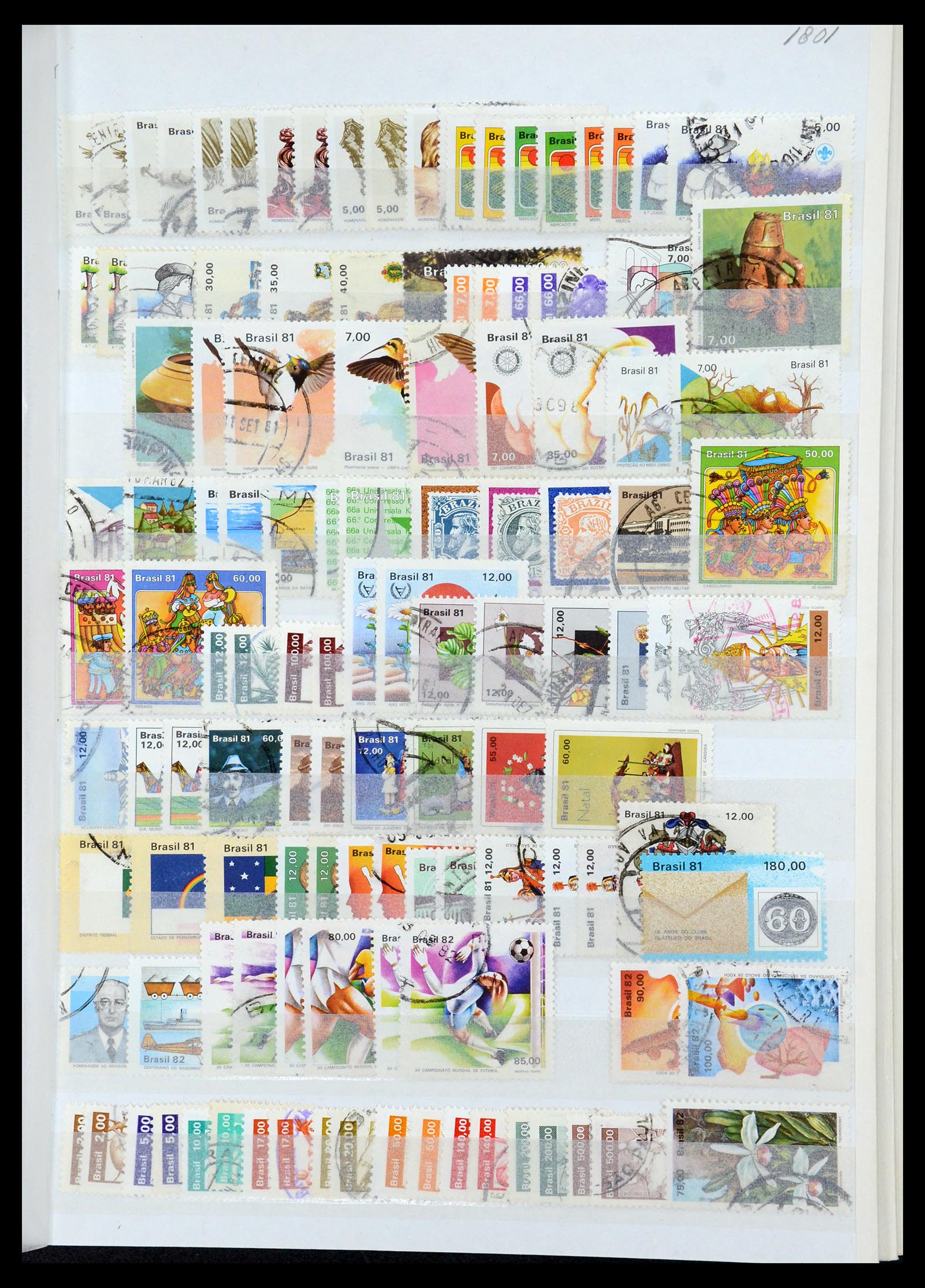 35854 021 - Postzegelverzameling 35854 Brazilië 1849-1998.