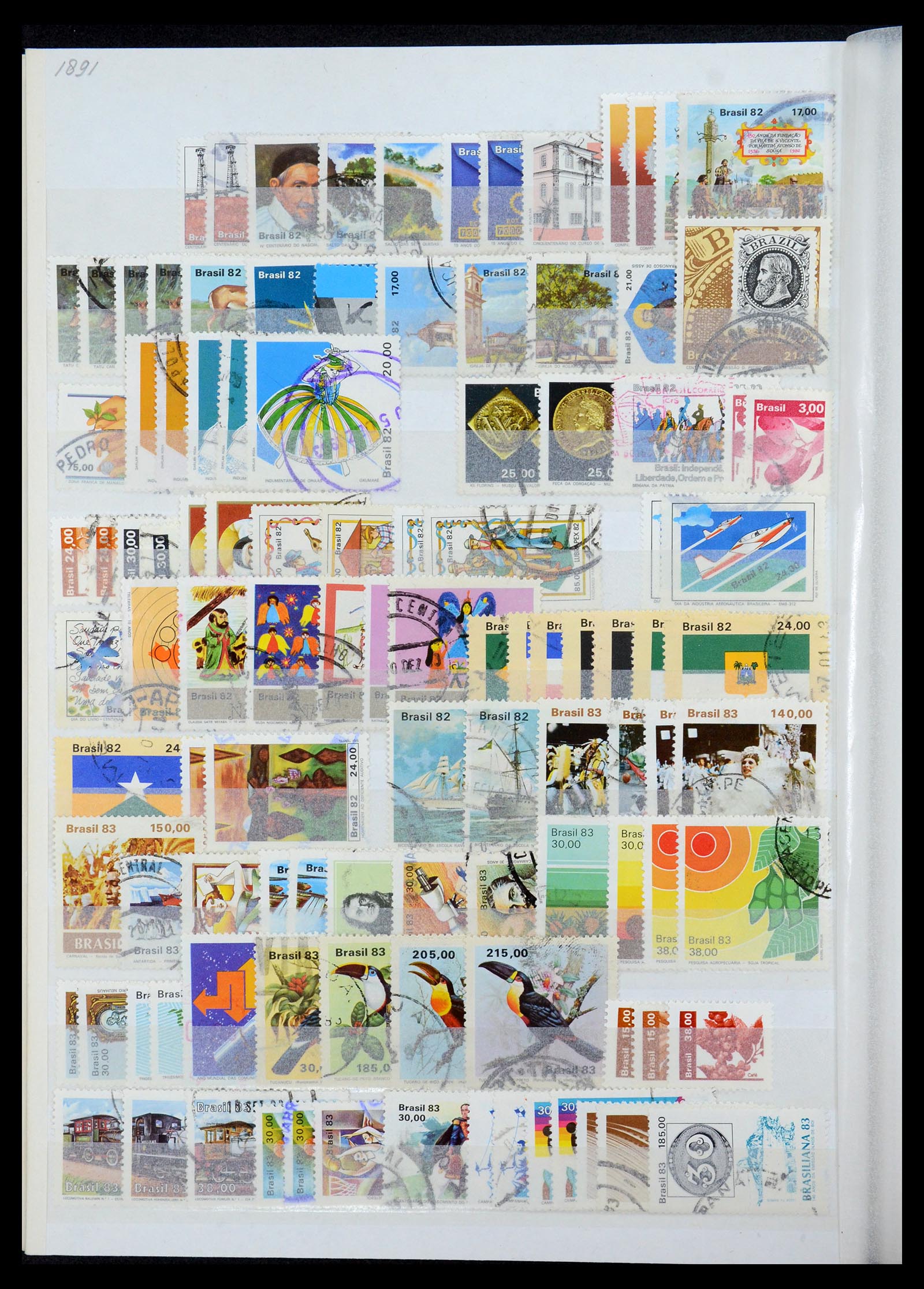 35854 022 - Postzegelverzameling 35854 Brazilië 1849-1998.