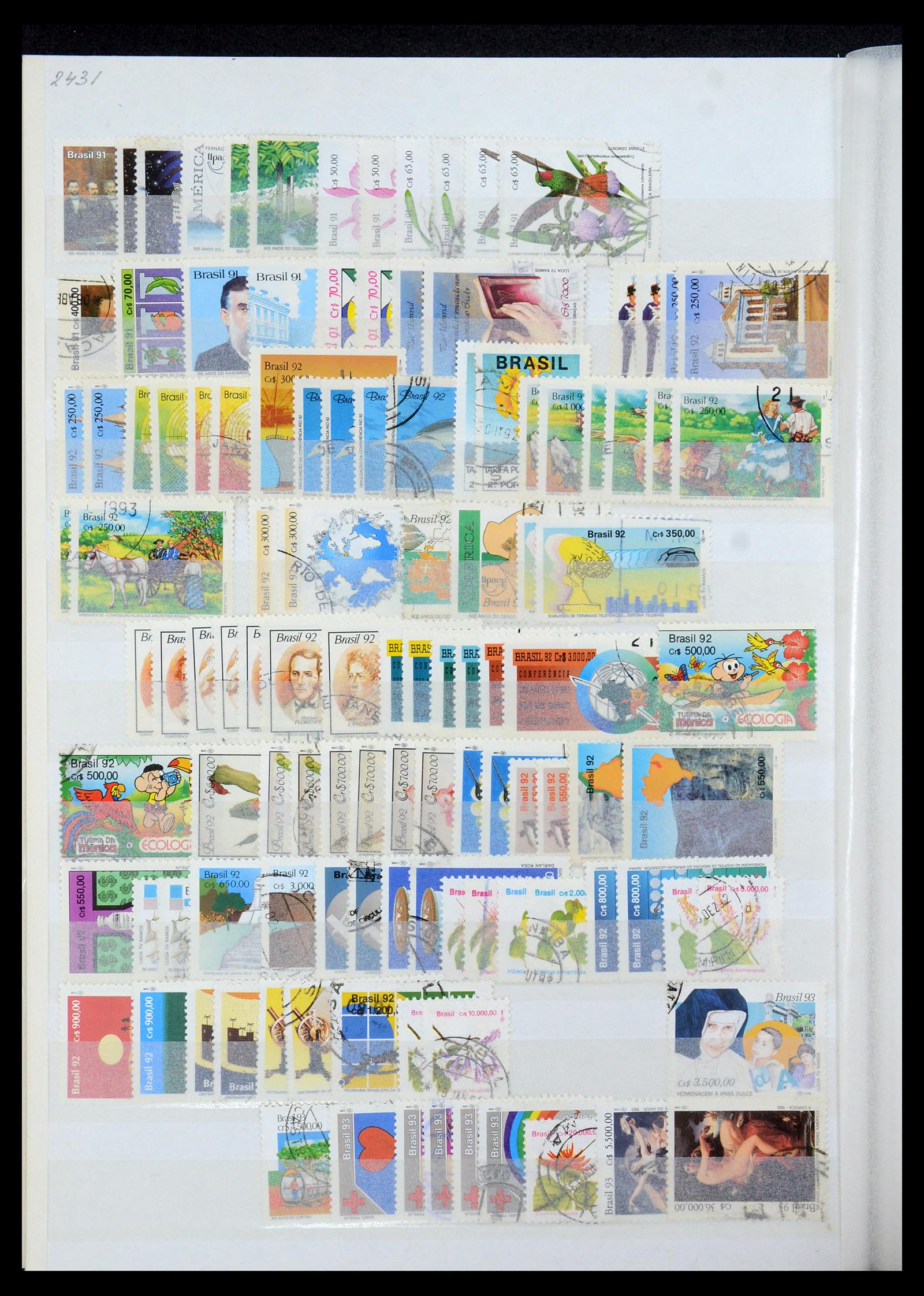 35854 028 - Postzegelverzameling 35854 Brazilië 1849-1998.