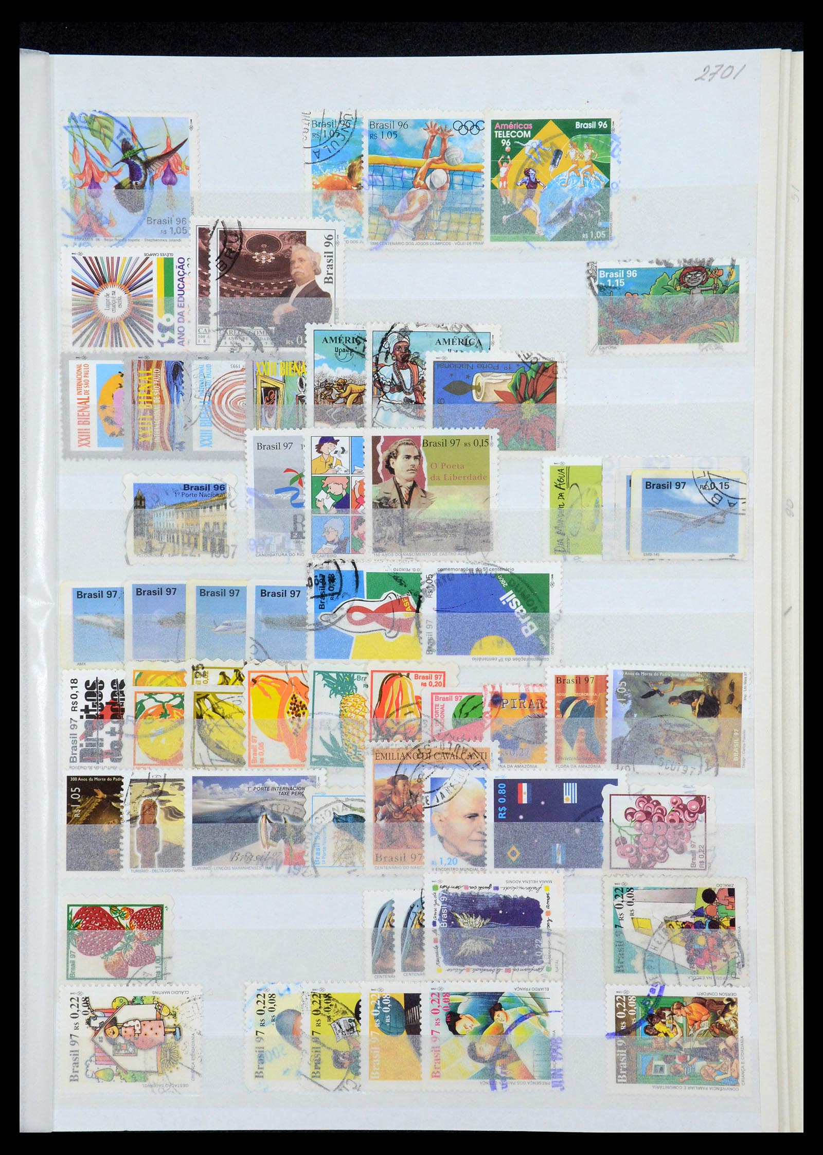35854 031 - Postzegelverzameling 35854 Brazilië 1849-1998.