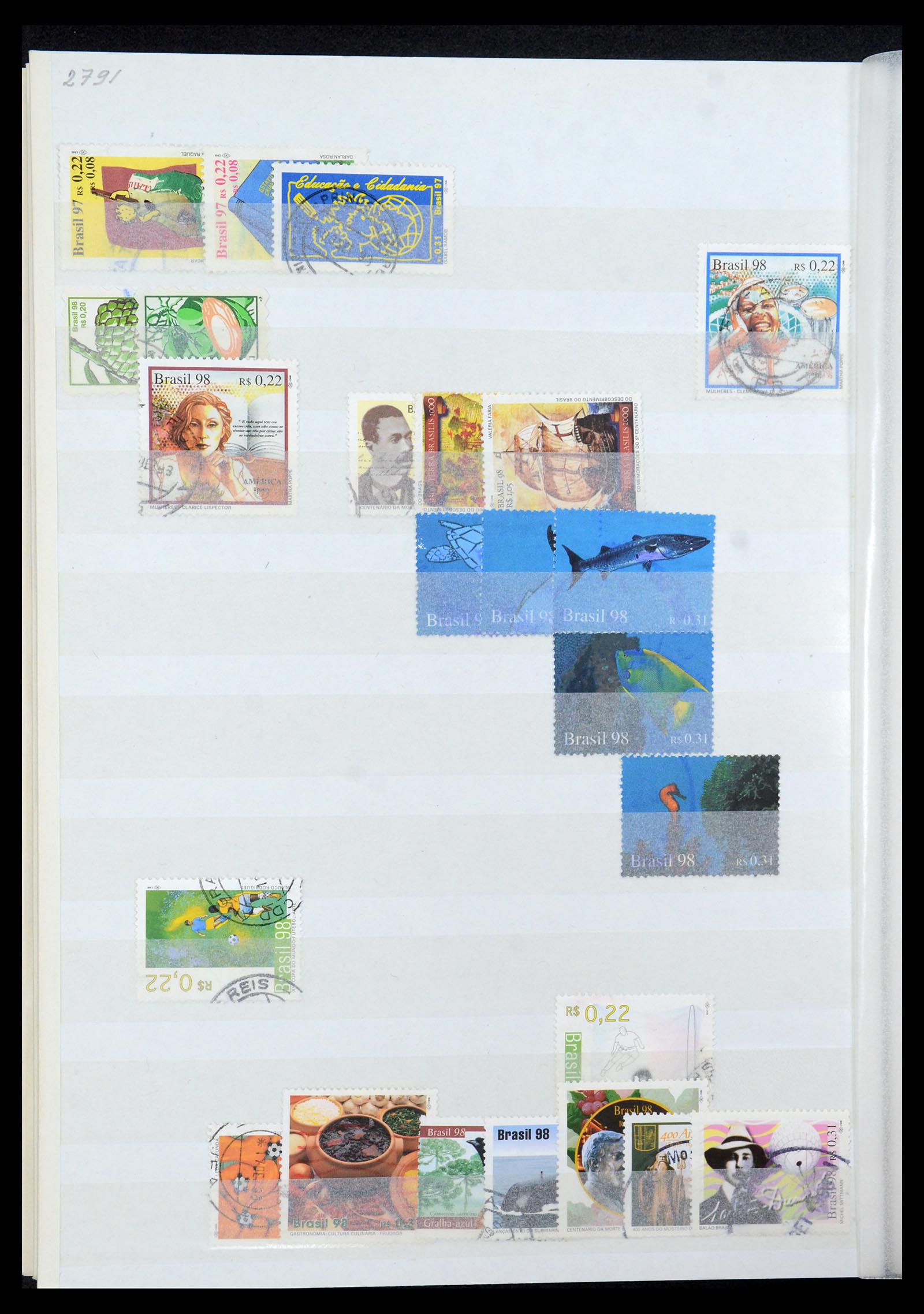 35854 032 - Postzegelverzameling 35854 Brazilië 1849-1998.