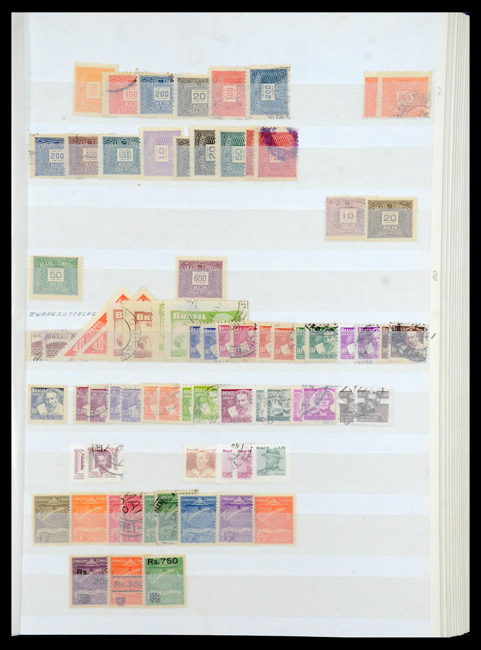 35854 035 - Postzegelverzameling 35854 Brazilië 1849-1998.