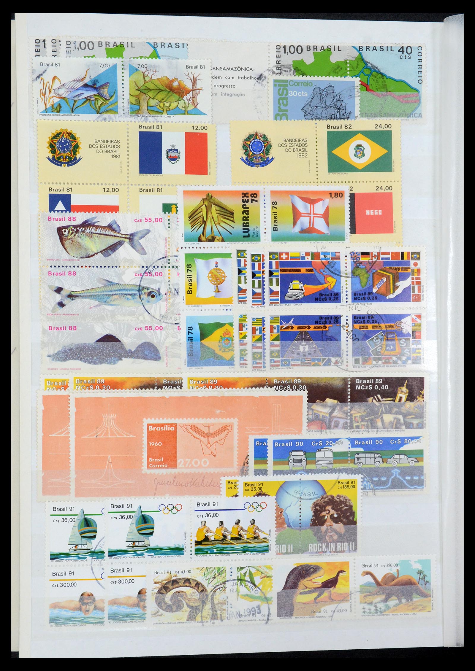 35854 036 - Postzegelverzameling 35854 Brazilië 1849-1998.