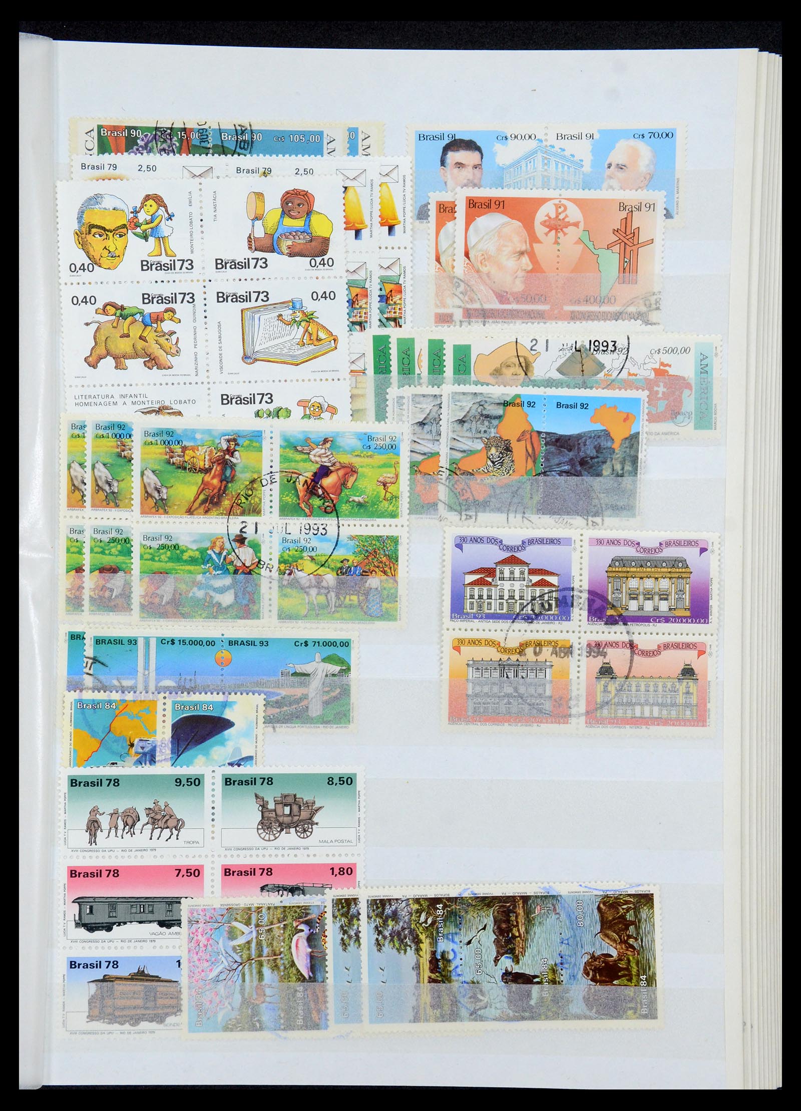 35854 037 - Postzegelverzameling 35854 Brazilië 1849-1998.